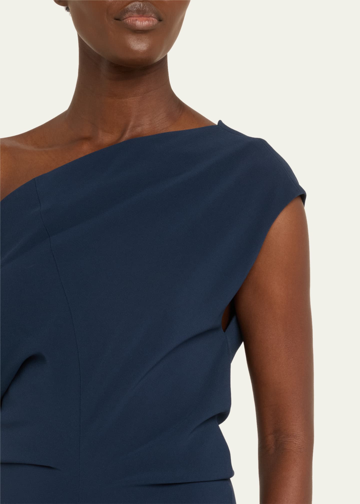Proenza Schouler Rosa Off-Shoulder Matte Crepe Midi Dress Image 5 of 5