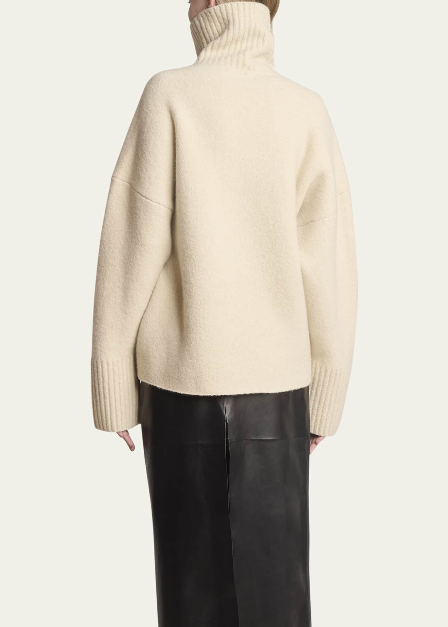 Proenza Schouler Loft Eco Cashmere Turtleneck Sweater Image 3 of 5