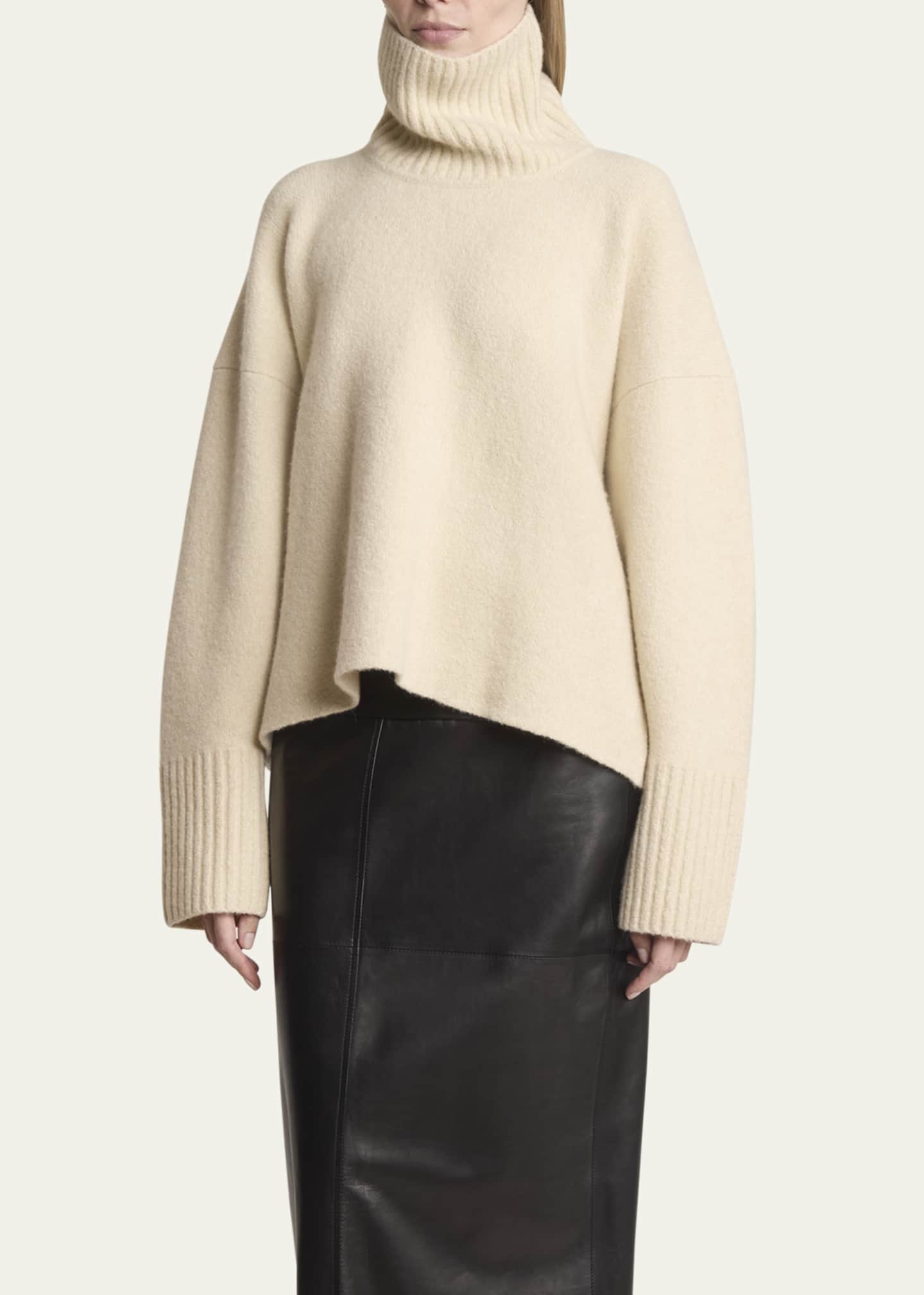 Proenza Schouler Loft Eco Cashmere Turtleneck Sweater Image 4 of 5