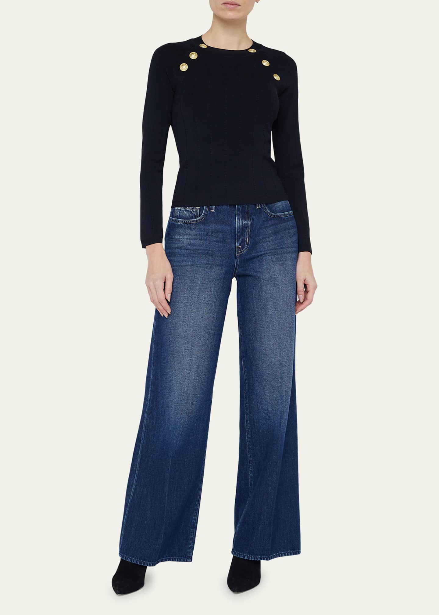 L'Agence Gretchen Crewneck Pullover Image 2 of 5