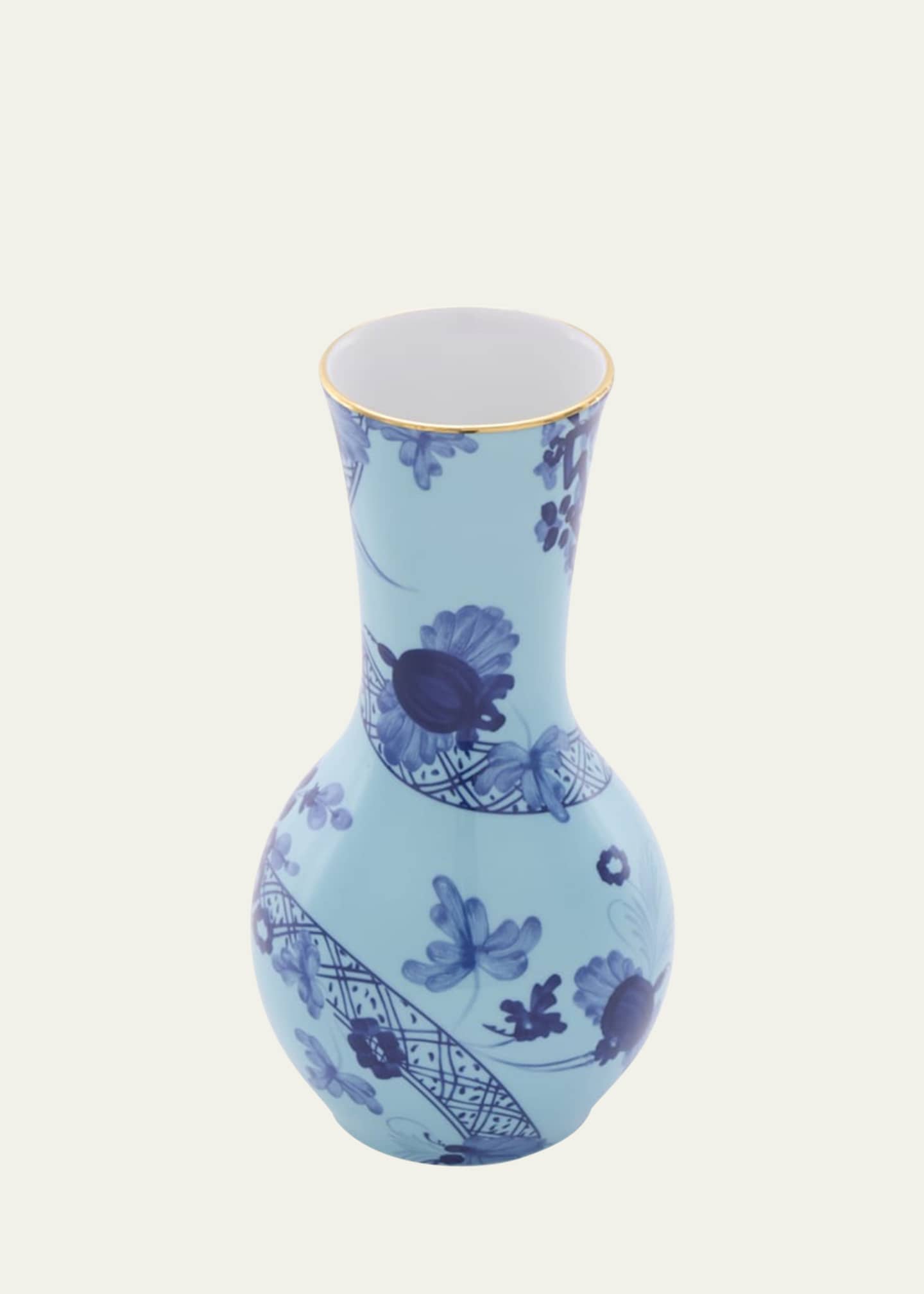 GINORI 1735 Oriente Italiano Tulipano Iris Vase, 8" Image 2 of 2