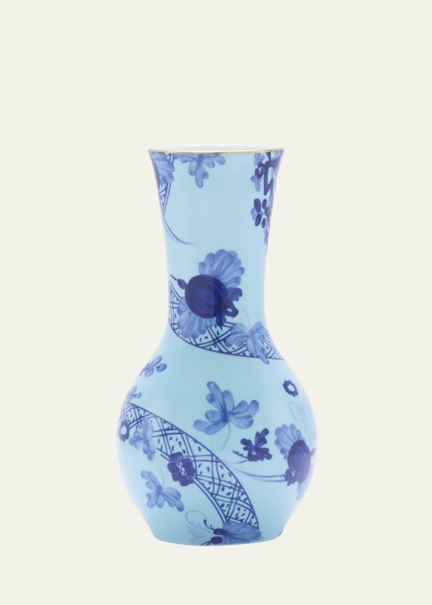 GINORI 1735 Oriente Italiano Tulipano Iris Vase, 8" Image 1 of 2