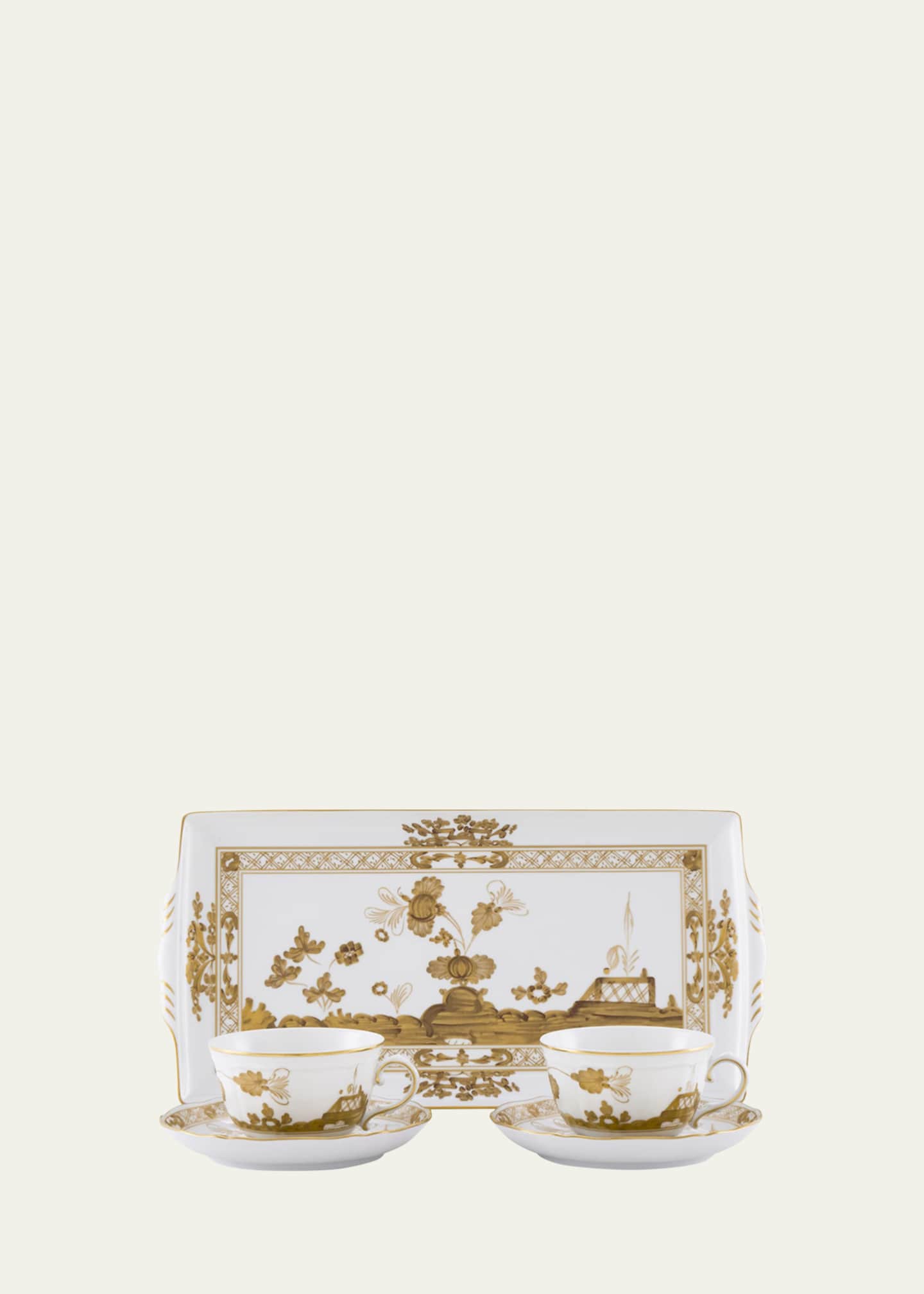 GINORI 1735 Oriente Italiano Aurum Tea Service Set Image 1 of 2