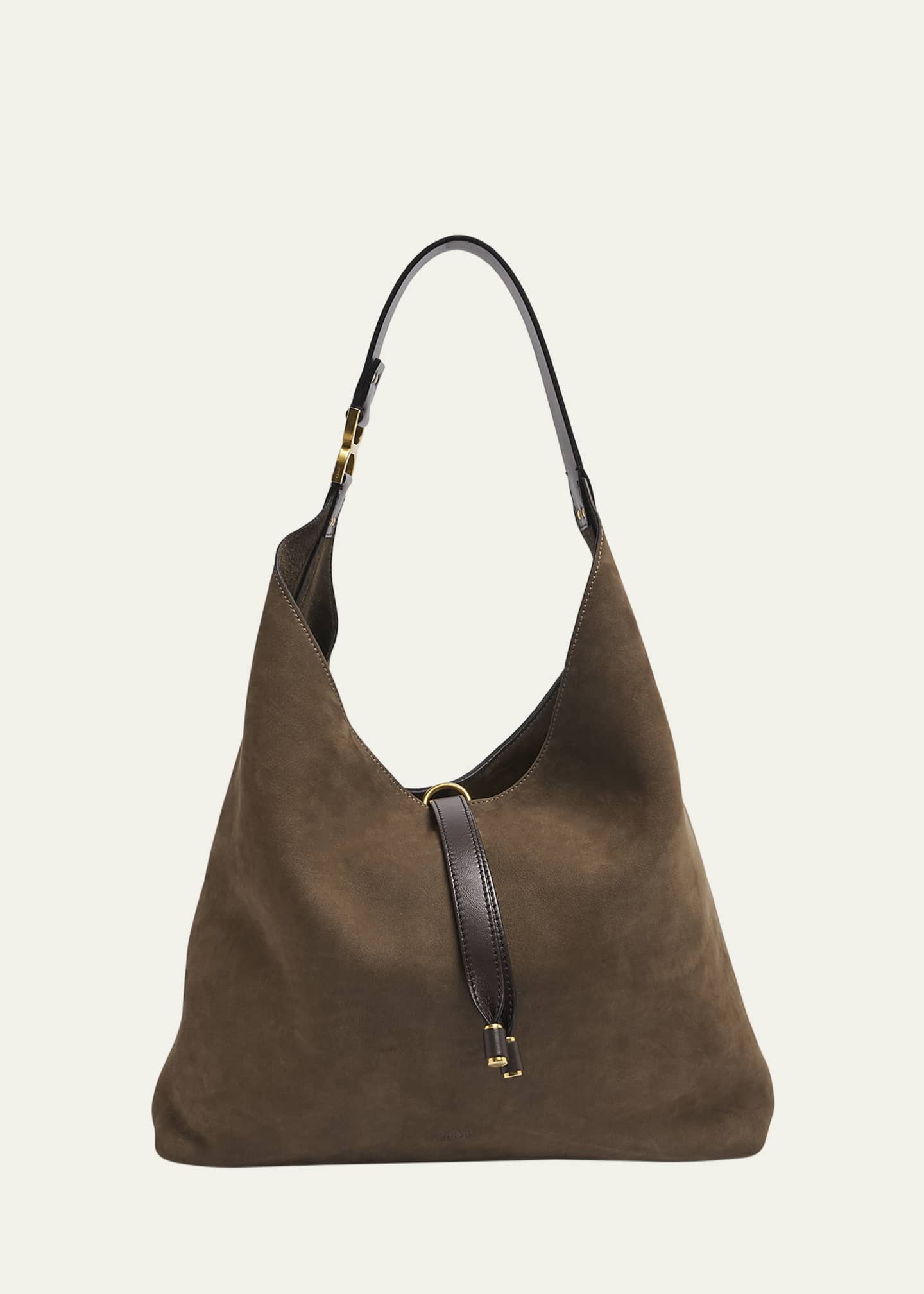Chloe Marcie Large Hobo Bag in Nubuck Calfskin
