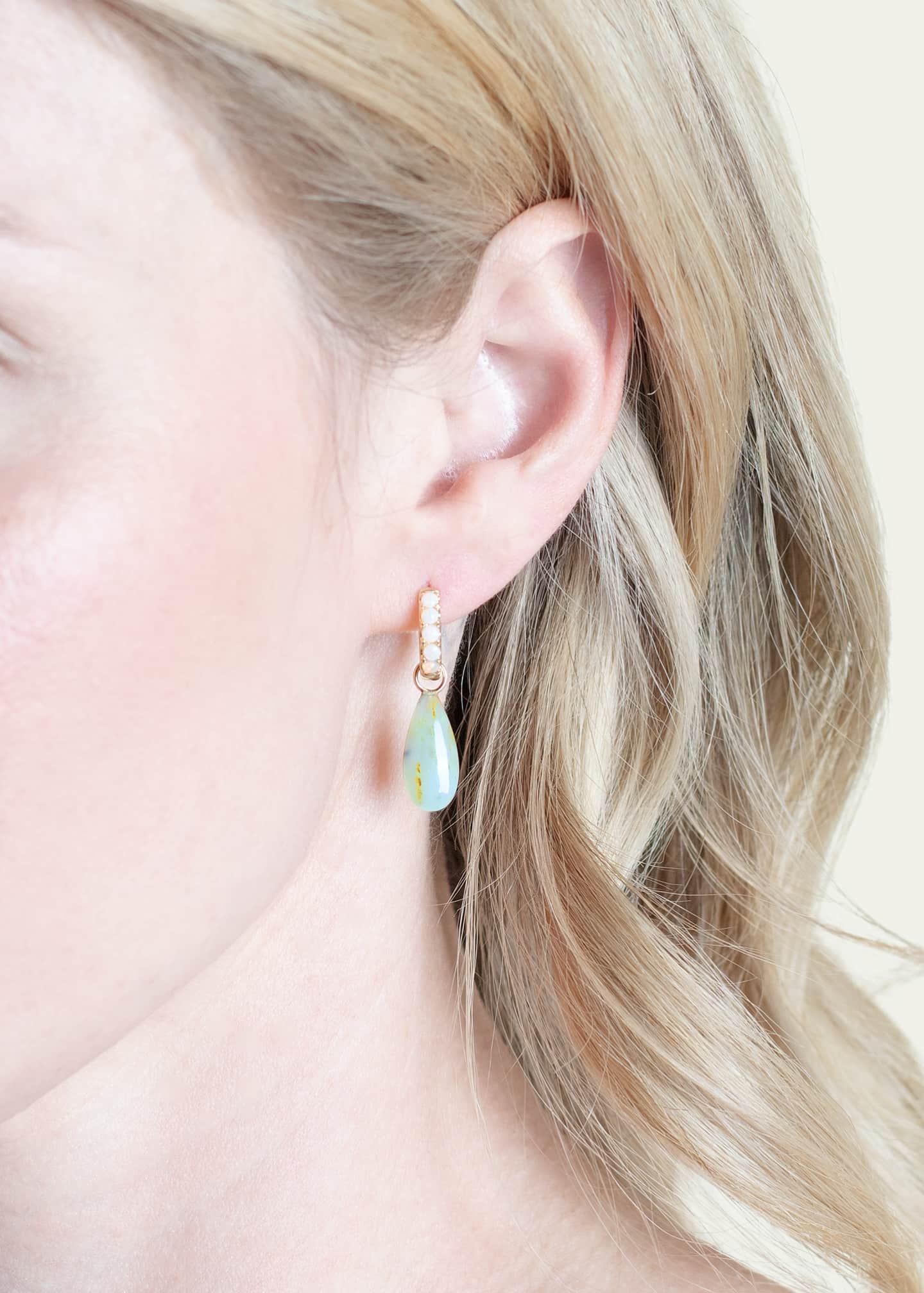 Andrea Fohrman Mini Peruvian Blue Opal Briolette Ear Charms Image 2 of 2
