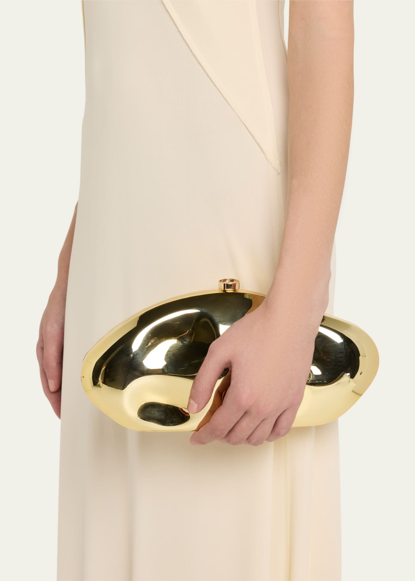 Cult Gaia The Caldera Metallic Clutch Bag Image 2 of 6