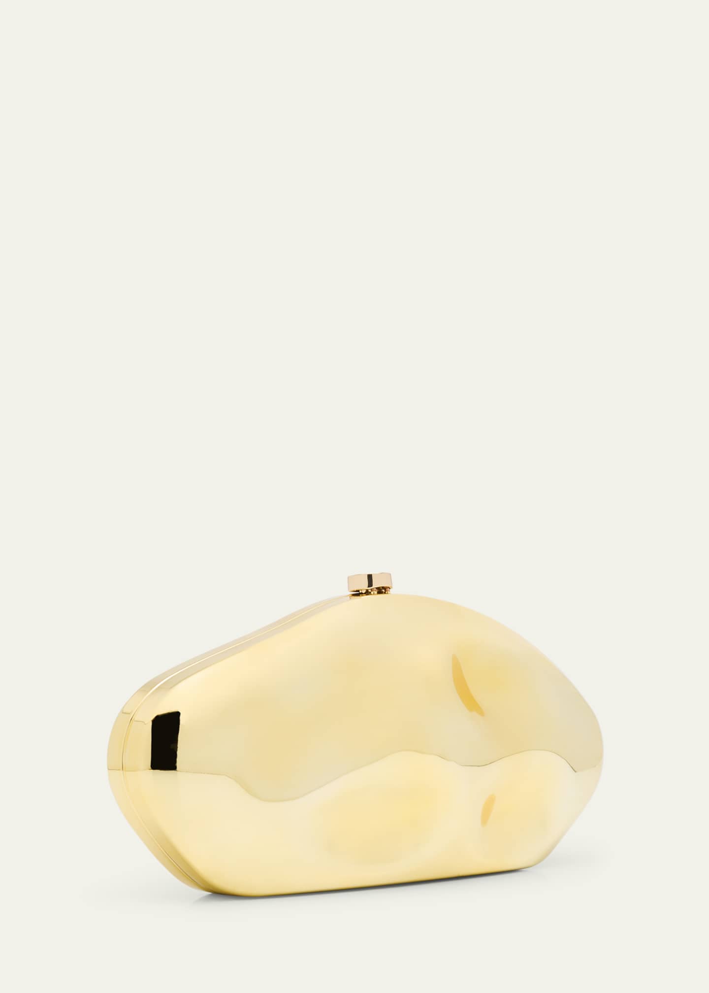 Cult Gaia The Caldera Metallic Clutch Bag Image 3 of 6