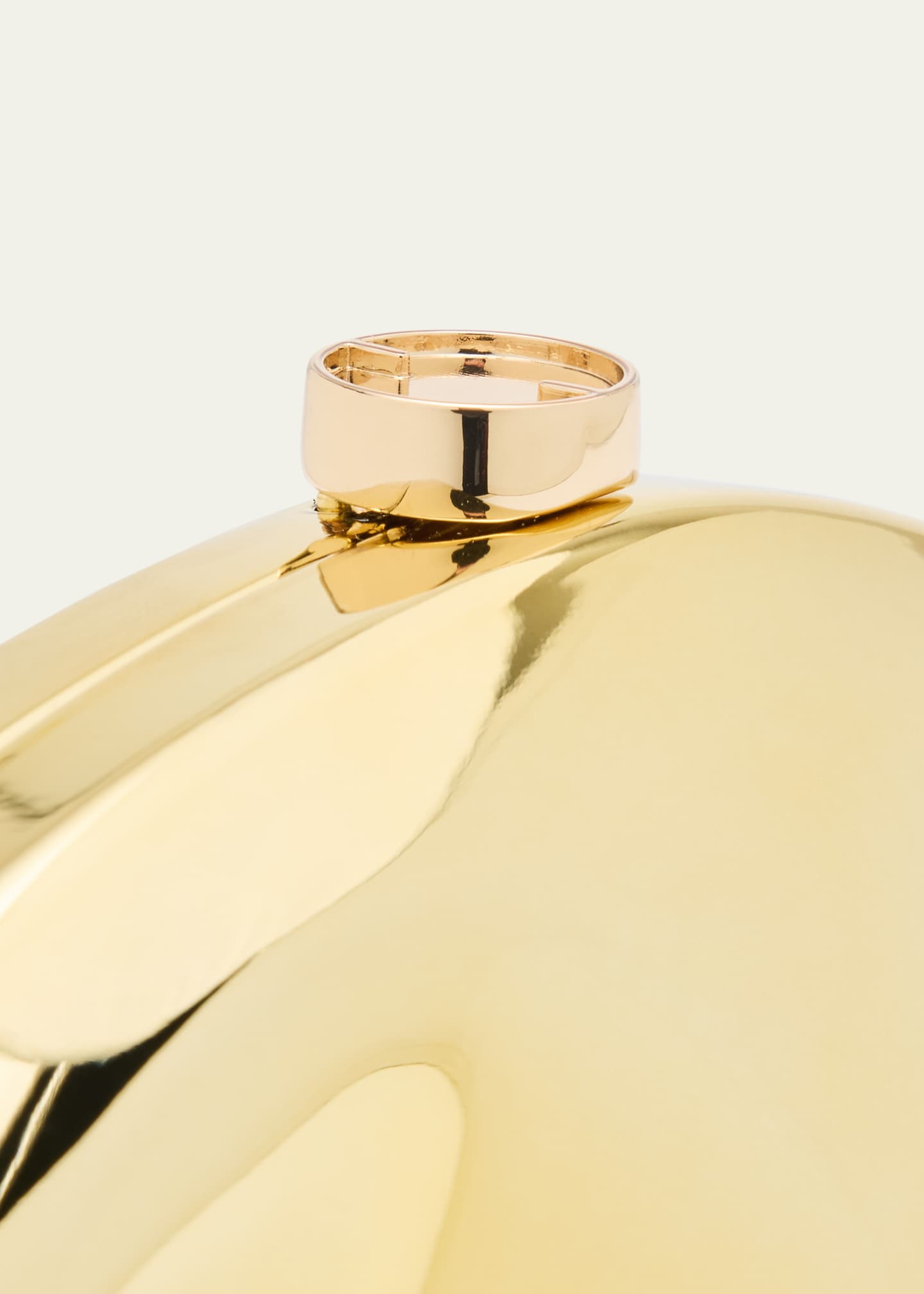 Cult Gaia The Caldera Metallic Clutch Bag Image 6 of 6