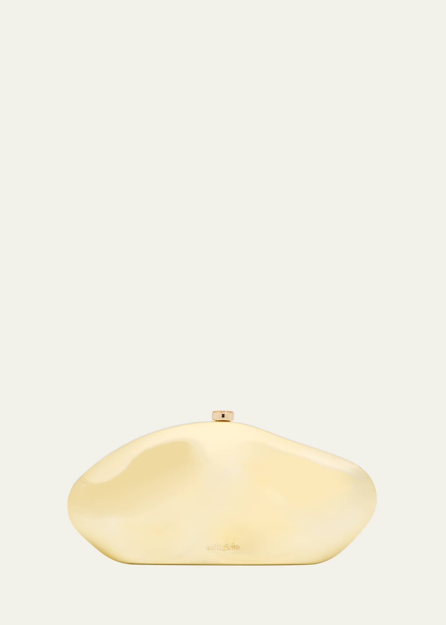 Cult Gaia The Caldera Metallic Clutch Bag Image 1 of 6