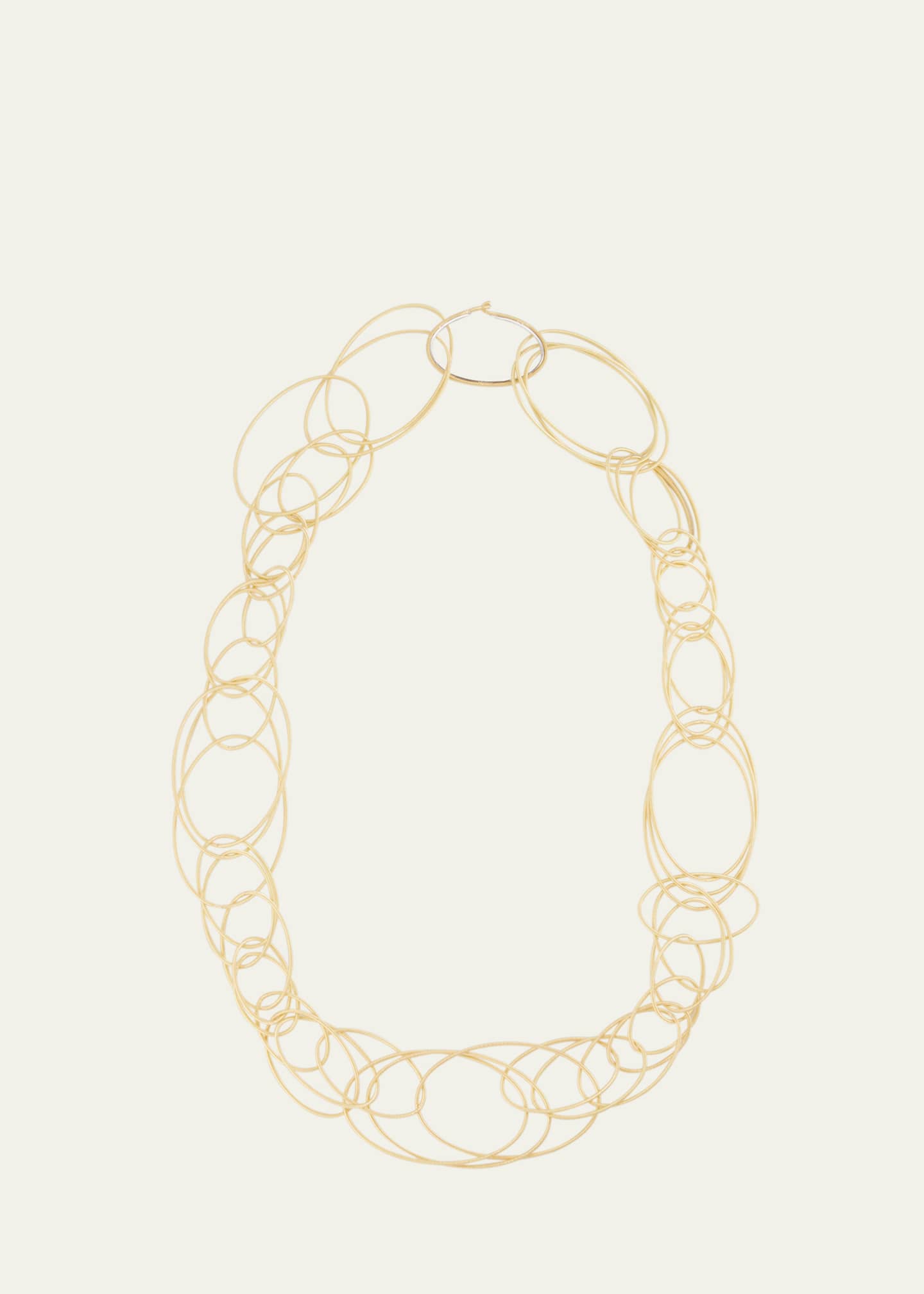 Buccellati Hawaii 18K Yellow Gold Oval Link Necklace Image 1 of 4