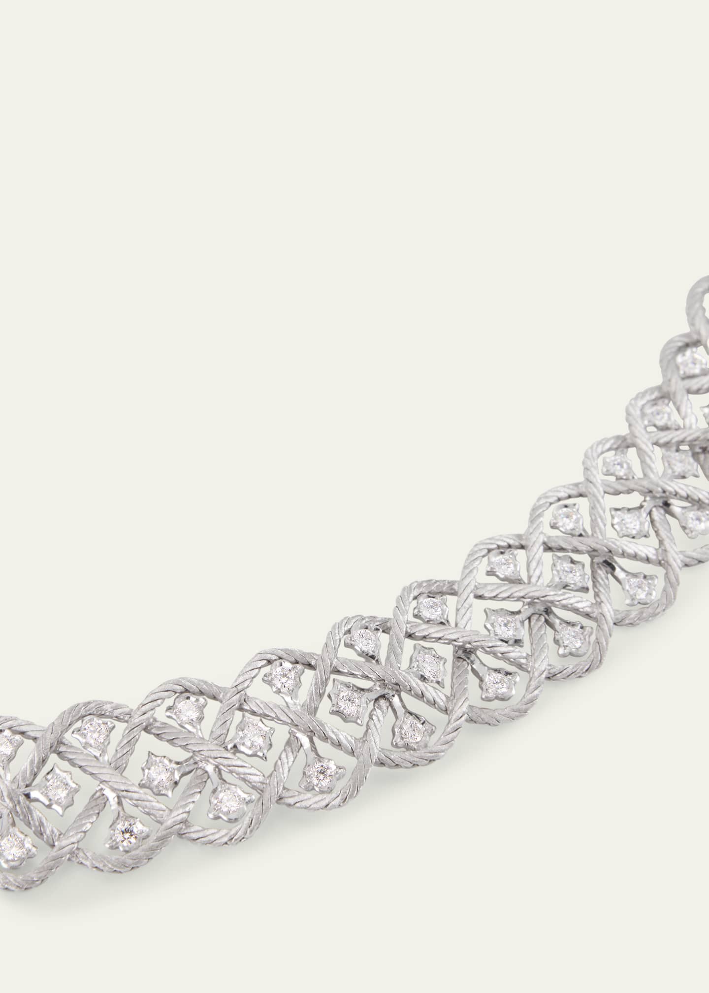Buccellati Etoilee 18K White Gold Diamond Collar Image 3 of 4