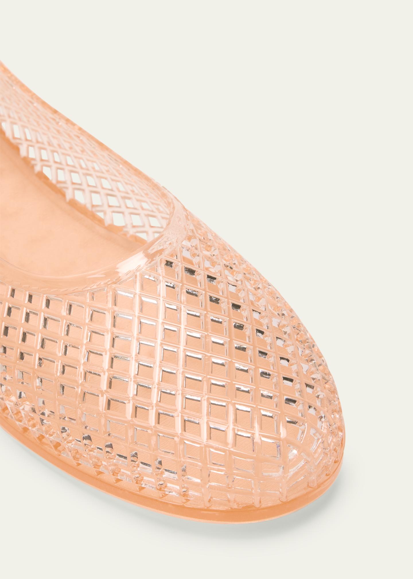 Women's Transparent Jelly Flats With Bow - Slip-On Fairy Sandals For Summer - View #10