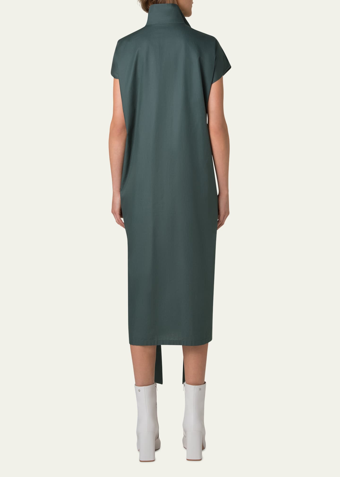 Akris Cotton Poplin Midi Shirtdress Image 3 of 5
