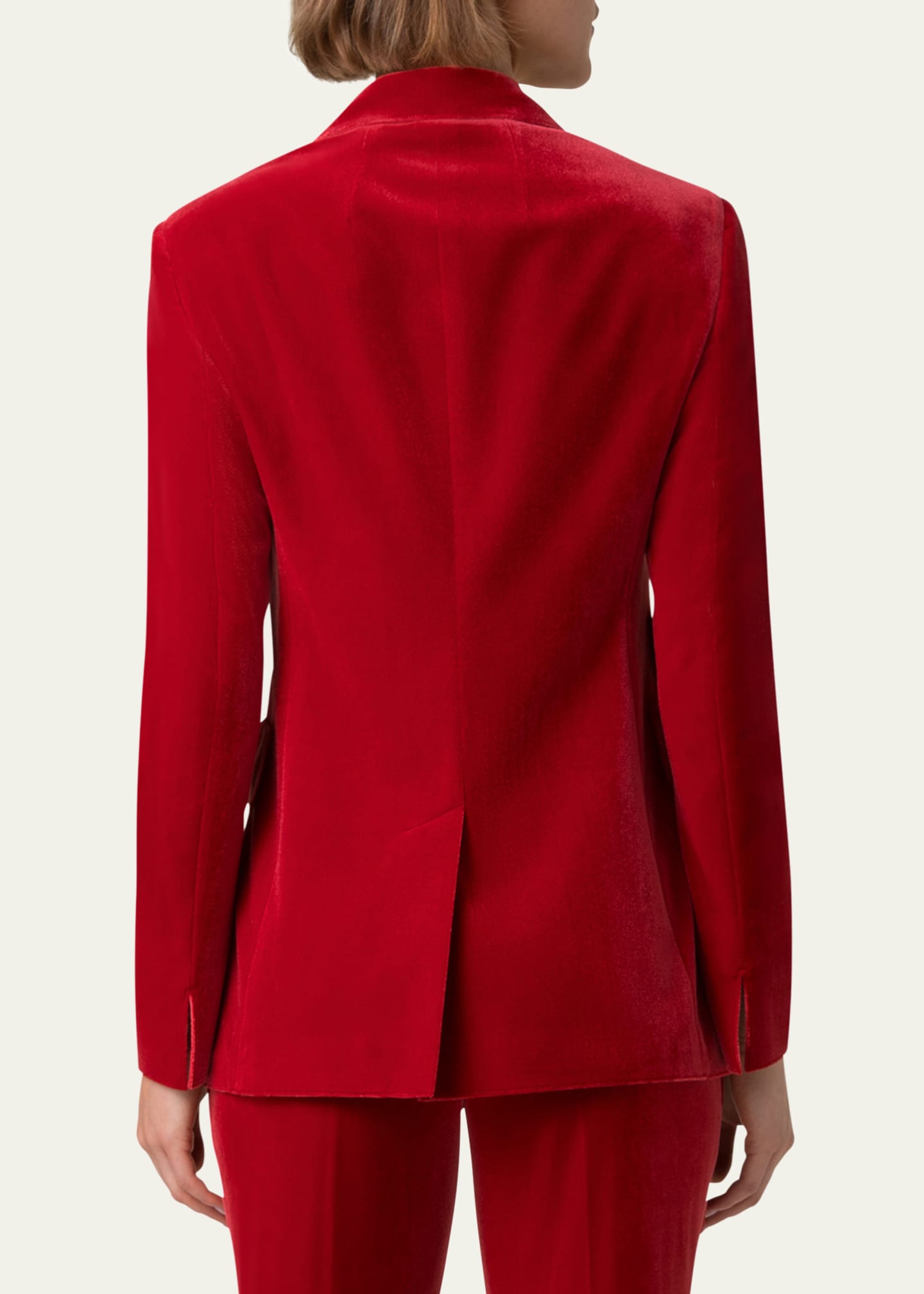 Akris Velvet Single-Breasted Jacket Image 3 of 5