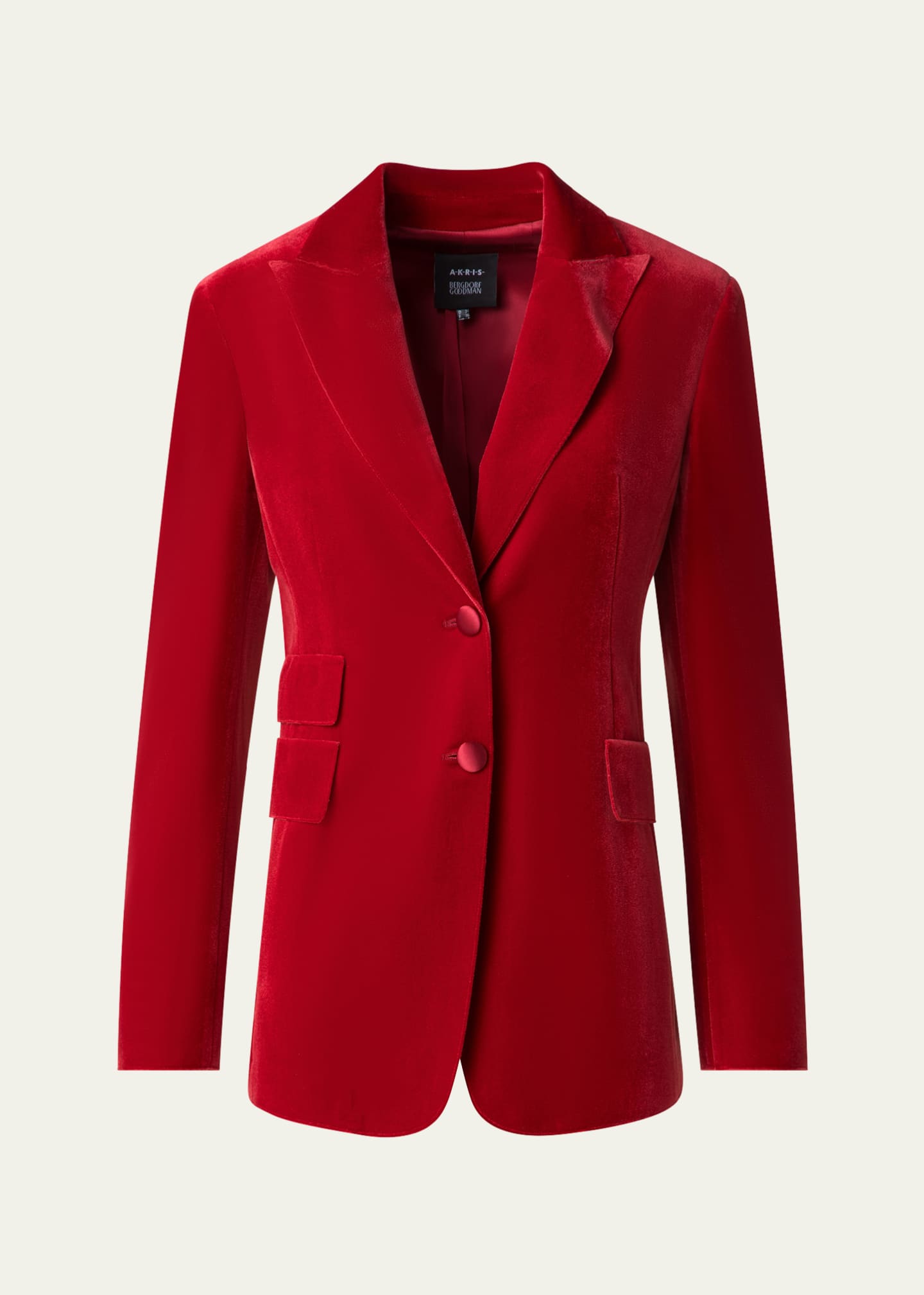 Akris Velvet Single-Breasted Jacket Image 1 of 5