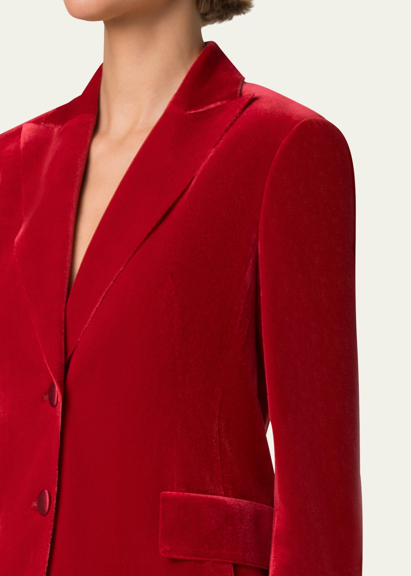 Akris Velvet Single-Breasted Jacket Image 5 of 5