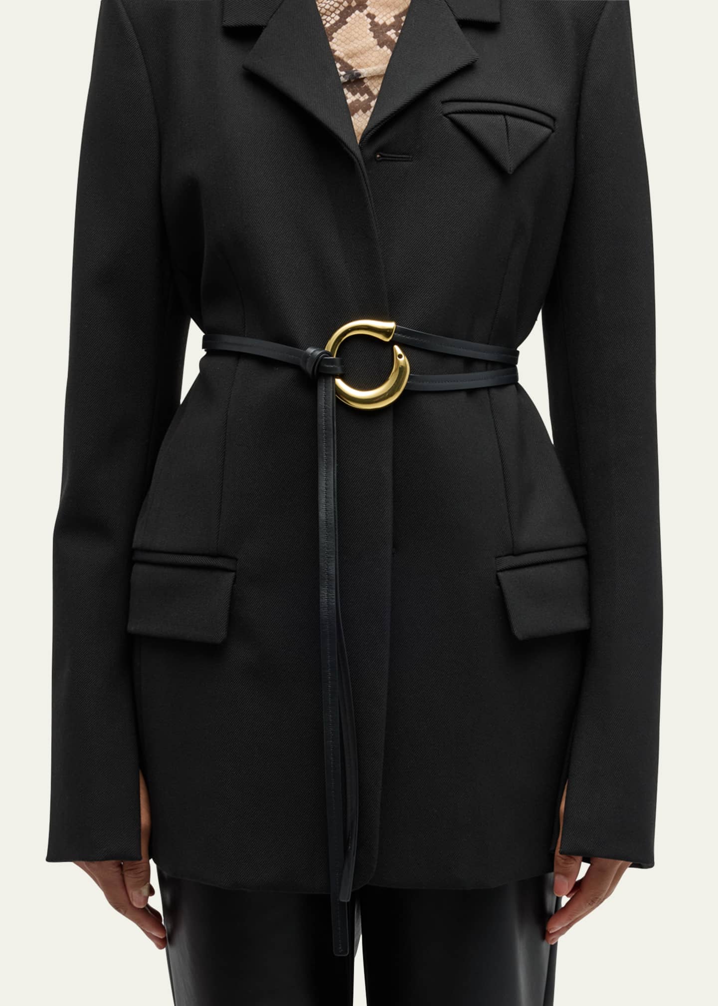 Bottega Veneta Cintura Leather Wrap Belt - Bergdorf Goodman