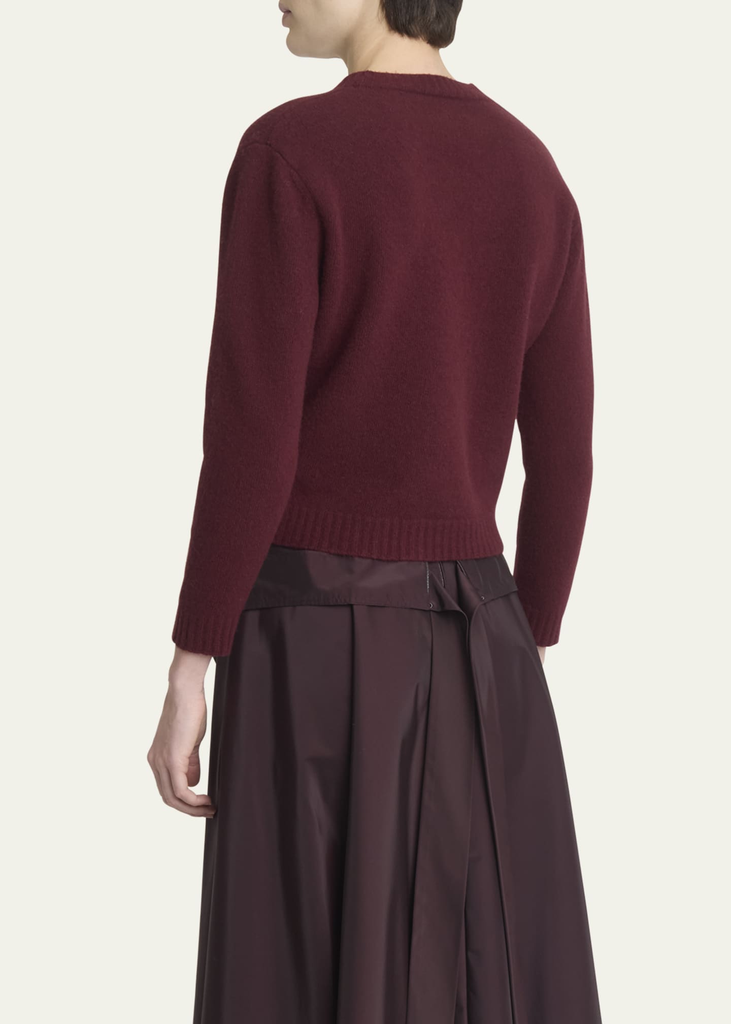 Maison Margiela Crop Wool Cardigan