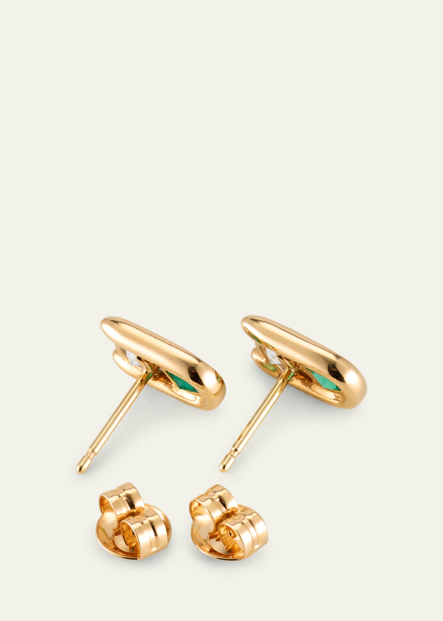 Uniform Object Major Impact Diamond and Gemstone Stud Earrings Image 4 of 4