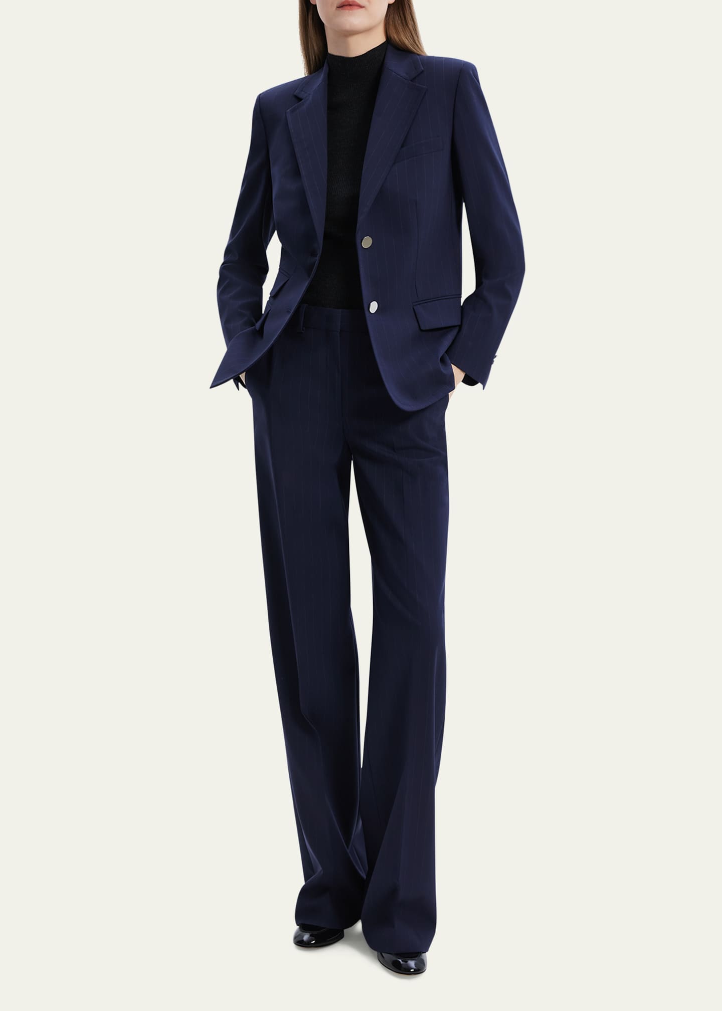 Theory Pinstripe Tailored Jacket Image 2 of 5