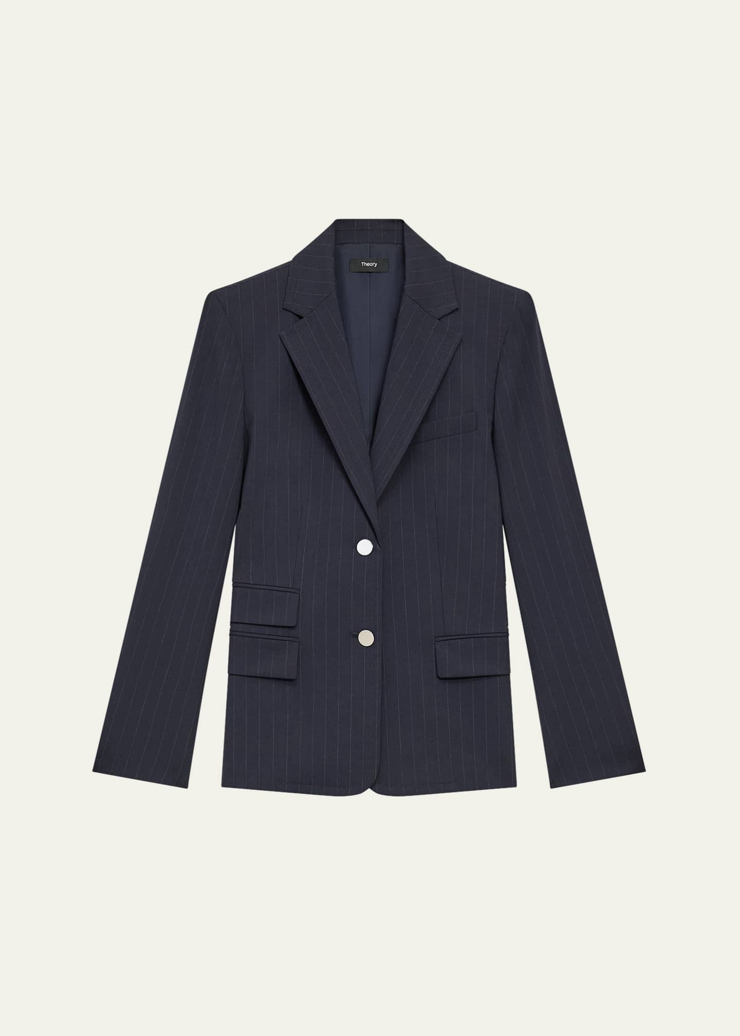 Theory Pinstripe Tailored Jacket Image 1 of 5