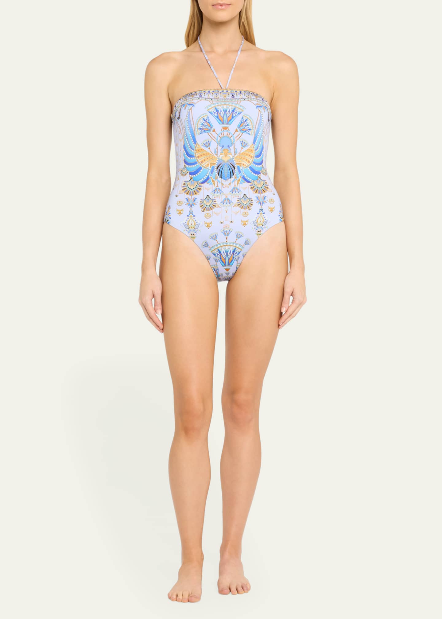 Camilla Under Scarab Skies Bandeau One-Piece Swimsuit Image 2 of 4