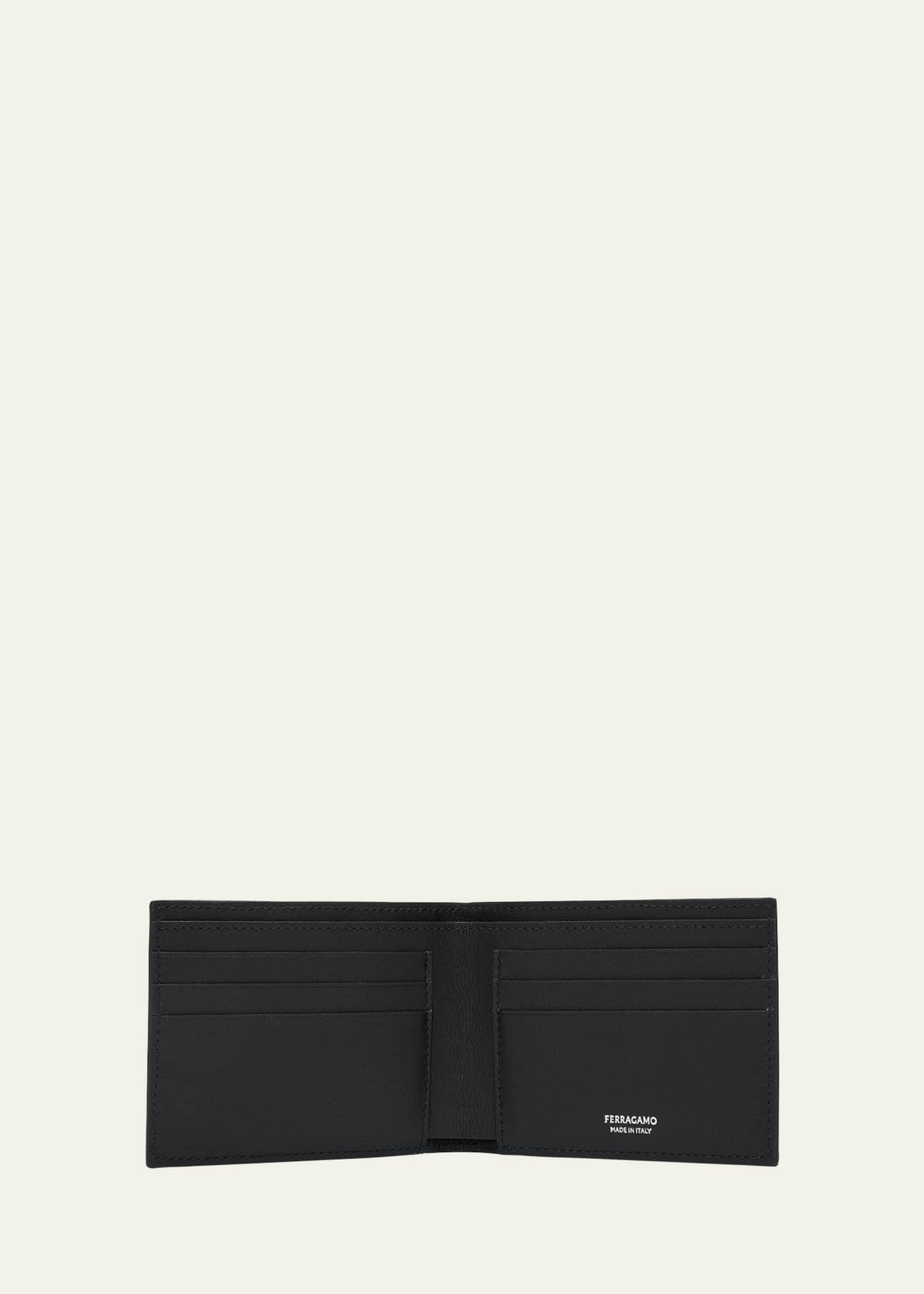 Ferragamo Men's Embossed Monogram Leather Bifold Wallet Image 3 of 4