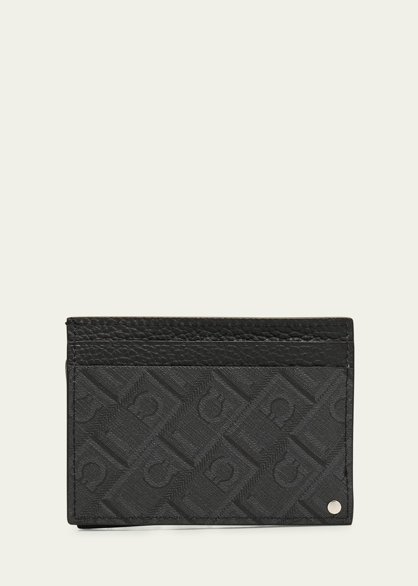Ferragamo Men's Monogram Card Holder with Pullout ID Window Image 3 of 4