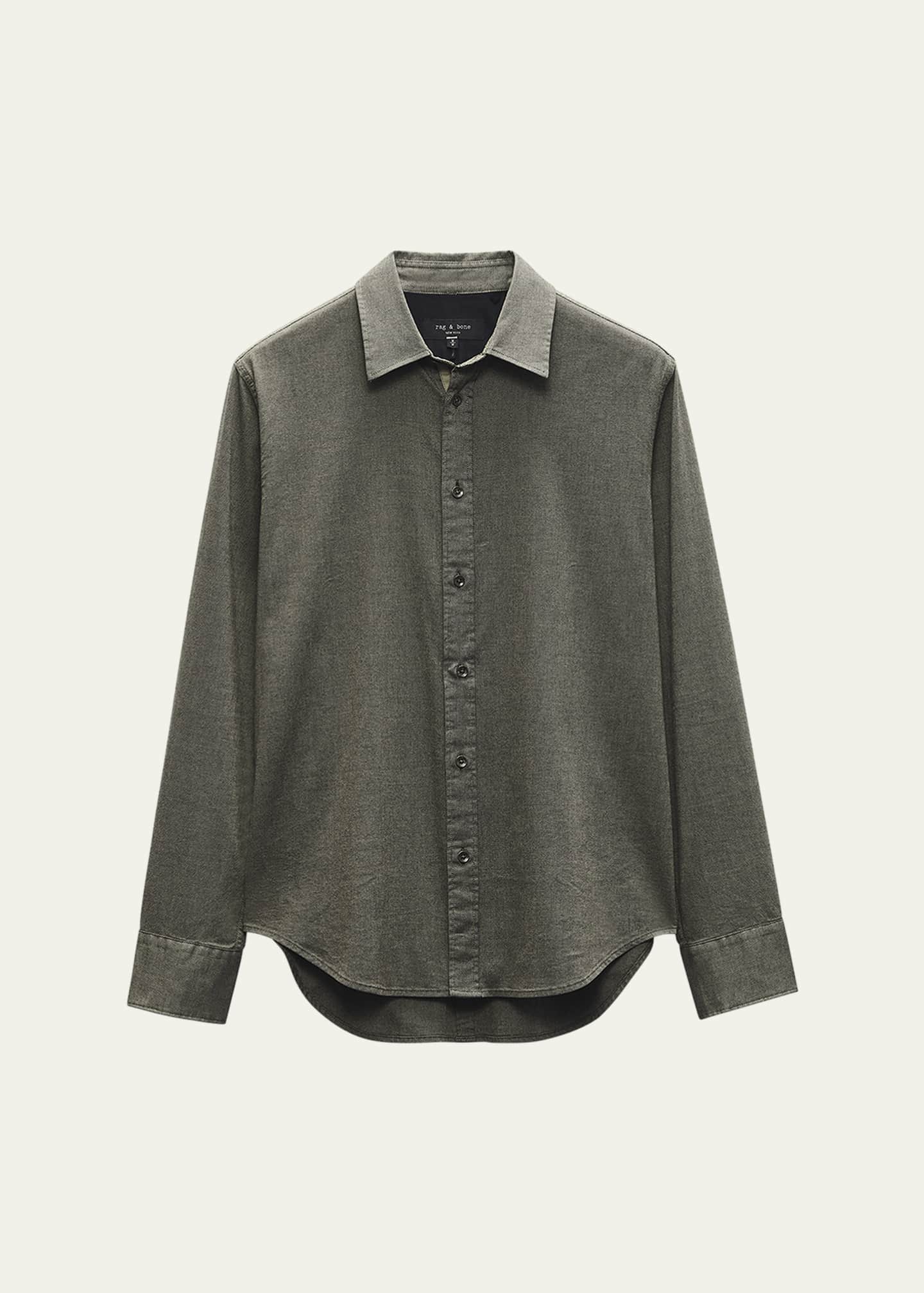 Rag & Bone Men's Tomlin Stretch Dobby Shirt Image 1 of 6