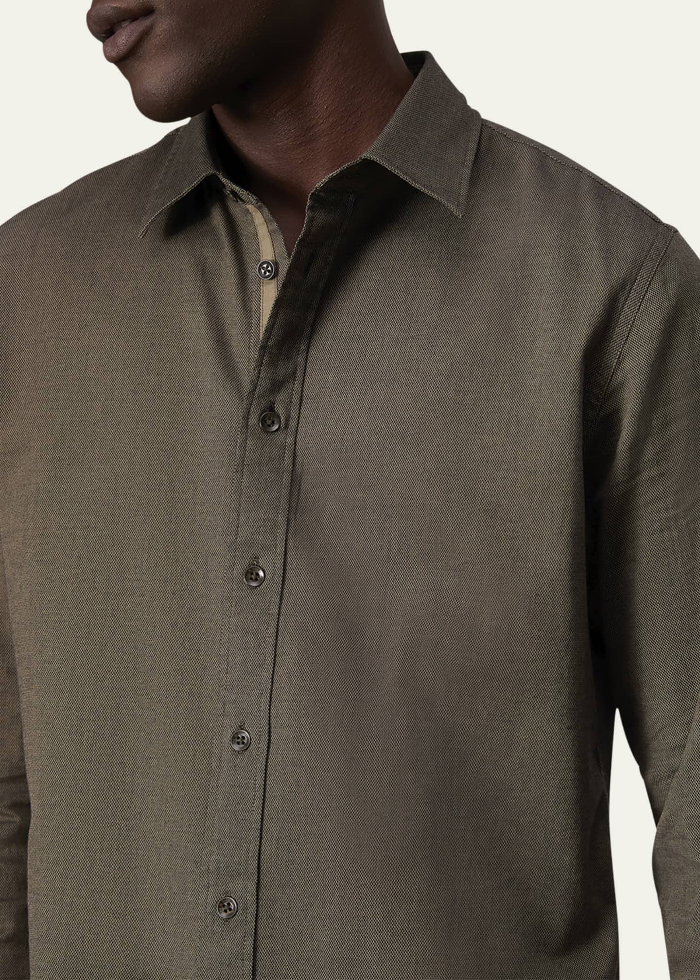 Rag & Bone Men's Tomlin Stretch Dobby Shirt Image 5 of 6