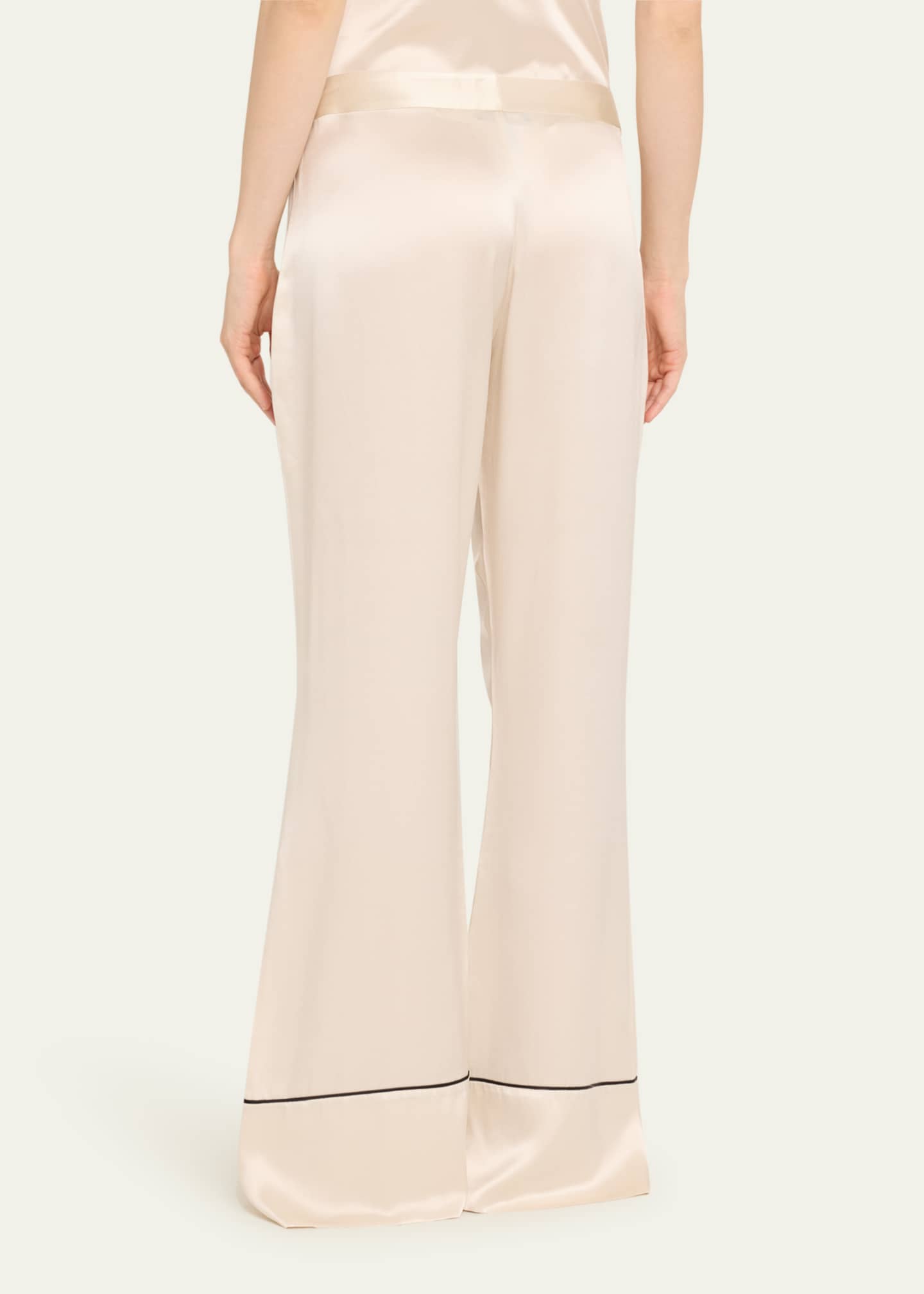 Kiki De Montparnasse Wide-Leg Silk Pants Image 3 of 5