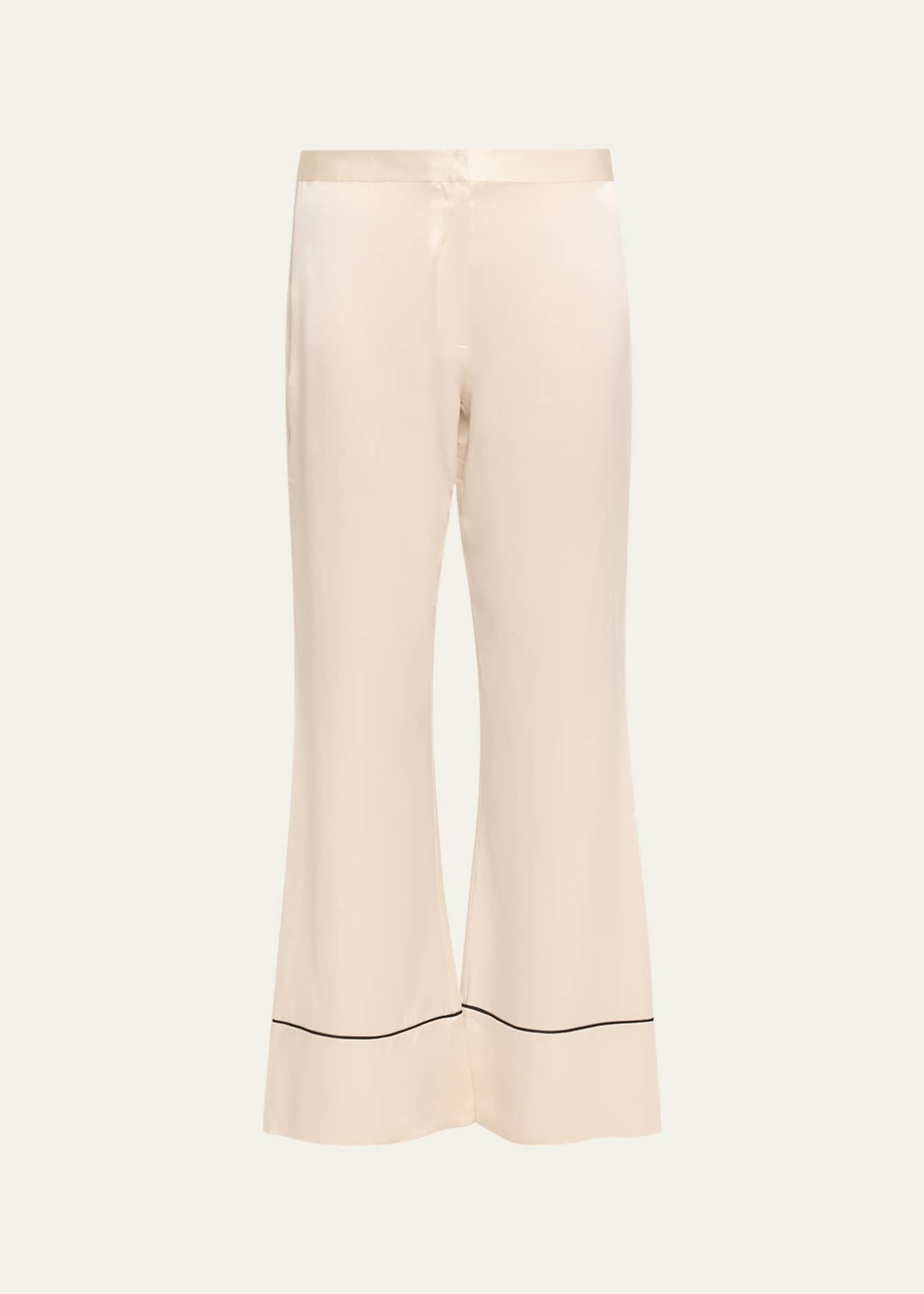 Kiki De Montparnasse Wide-Leg Silk Pants Image 1 of 5