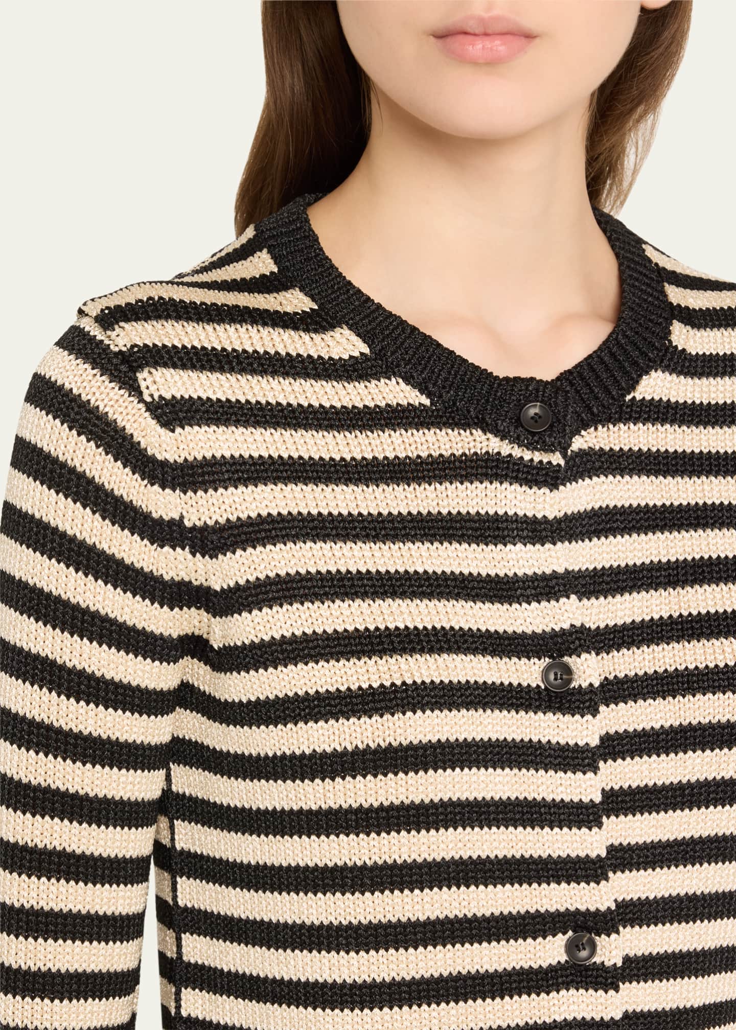 MARIA MCMANUS wool knit cardigan tops 6515-343-0572 gray