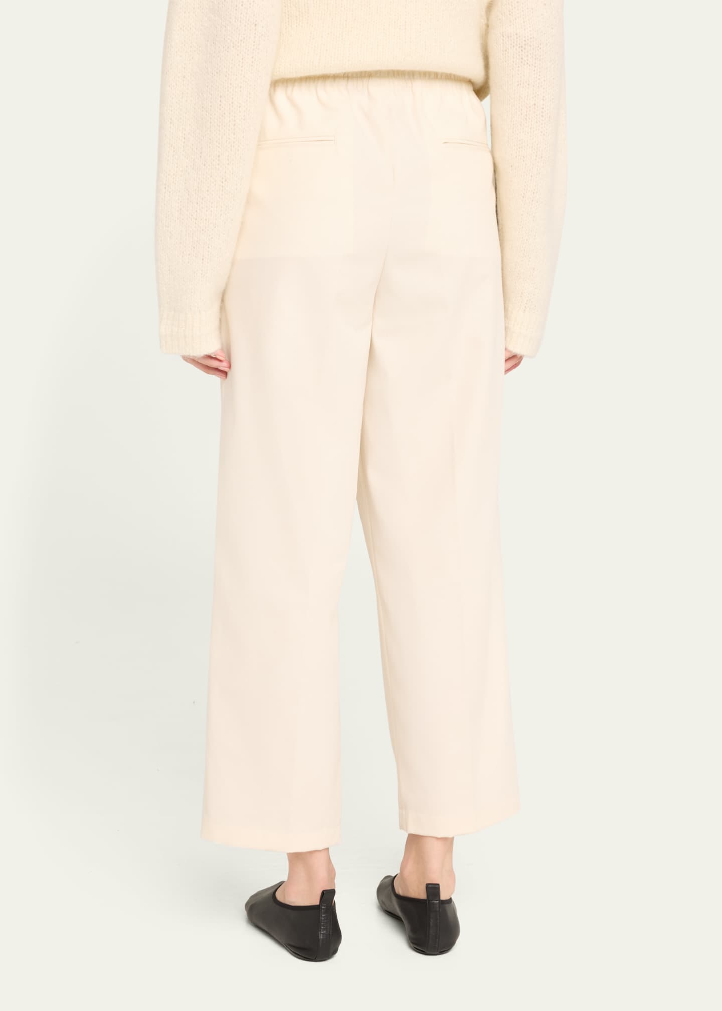 Elasticated Drawstring Cotton Twill Pants