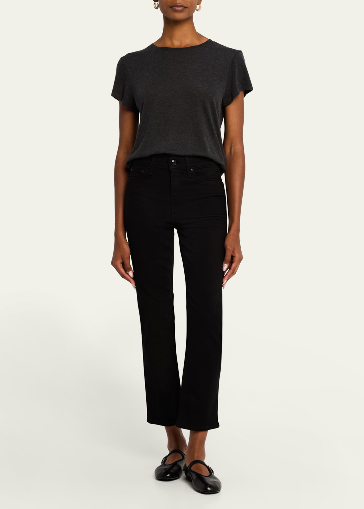 AGOLDE Adine Shrunken Tee Image 2 of 5