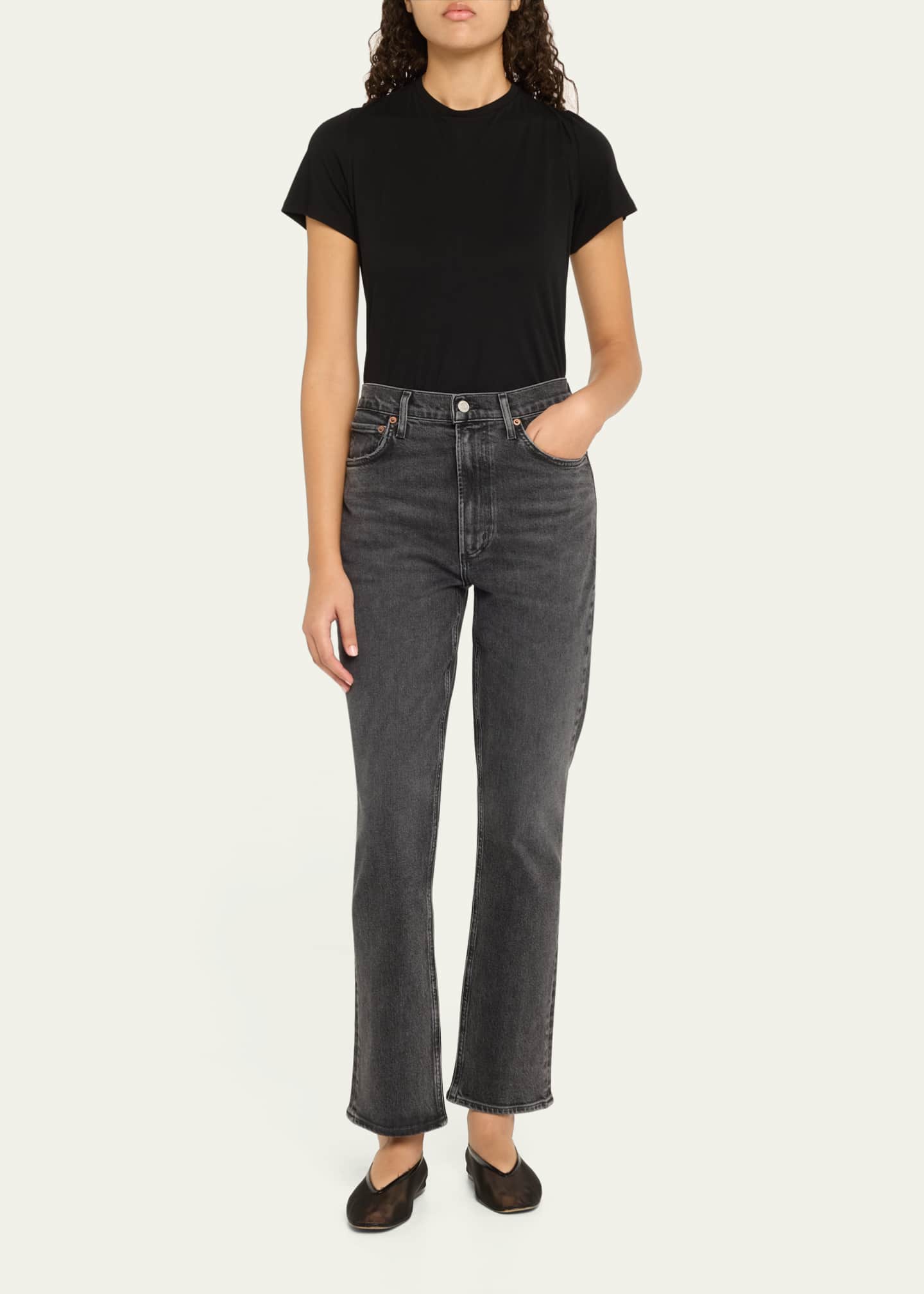 AGOLDE High-Rise Stovepipe Jeans Image 2 of 5
