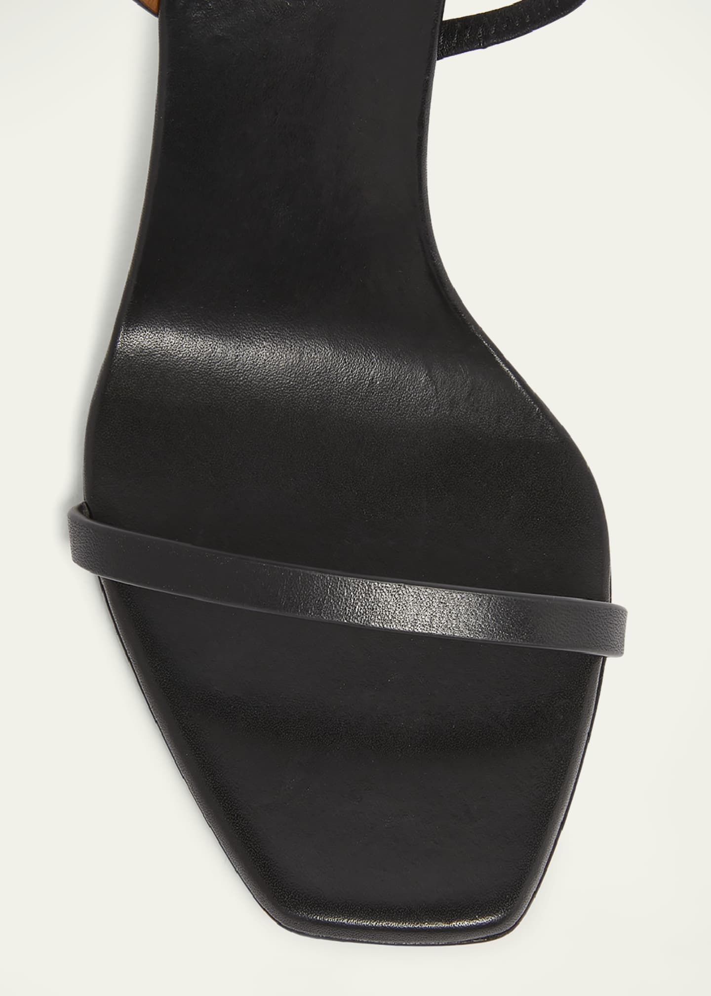 Saint Laurent Opyum Bicolor YSL-Heel Slide Sandals Image 4 of 5