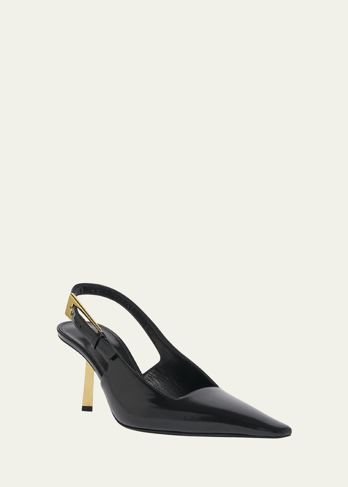 Saint Laurent Lee Slingback Buckle Pumps Image 2 of 4