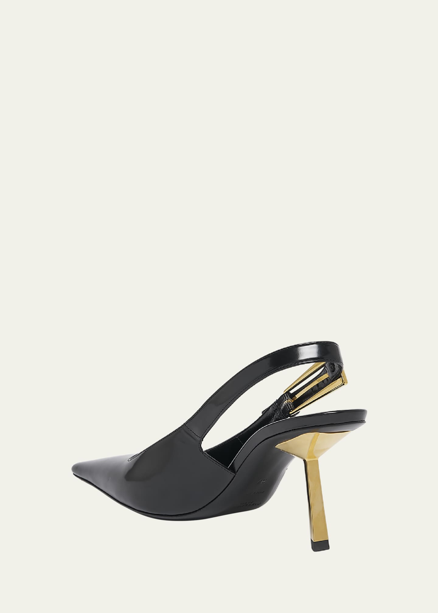 Saint Laurent Lee Slingback Buckle Pumps Image 3 of 4