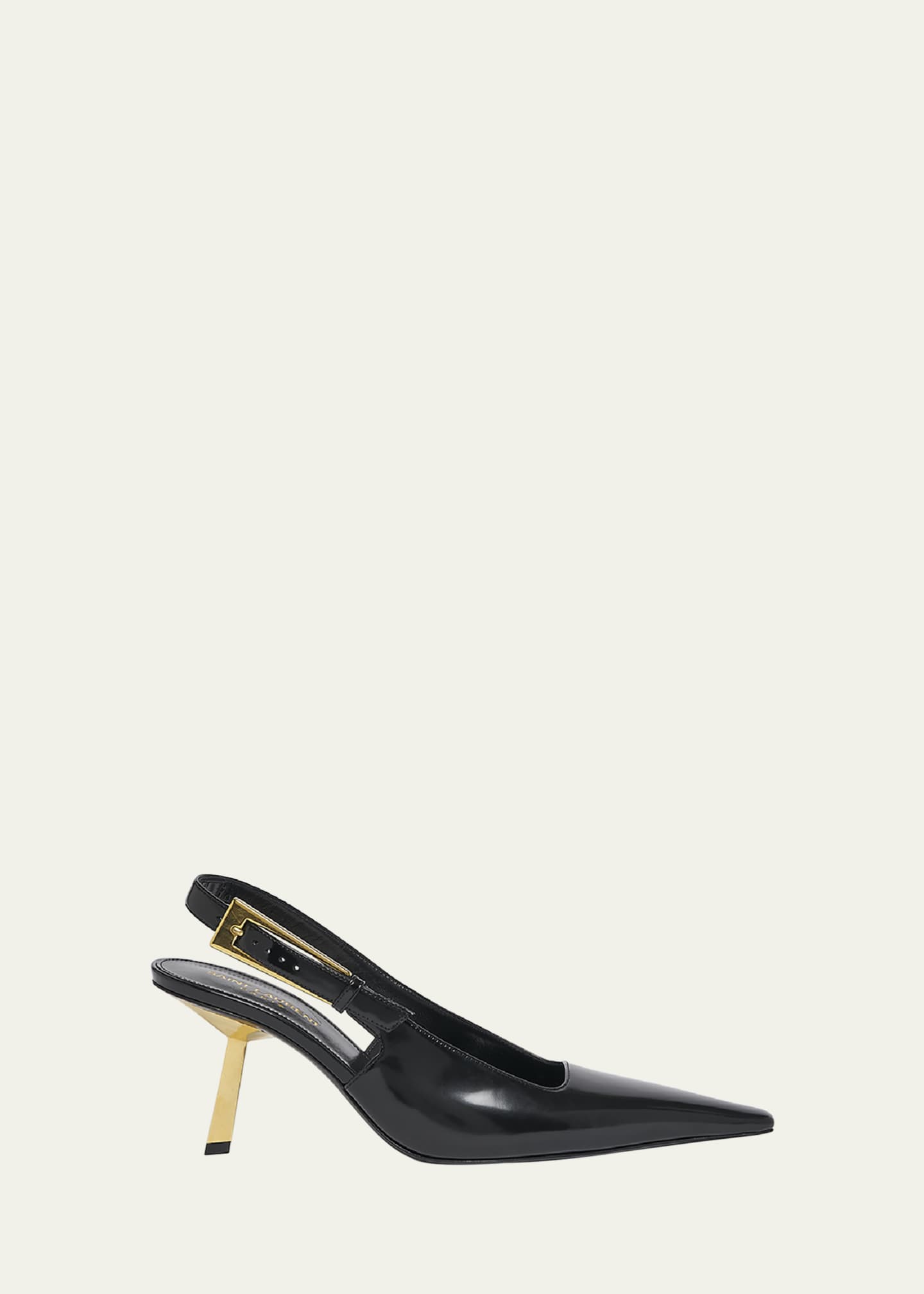 Saint Laurent Lee Slingback Buckle Pumps Image 1 of 4