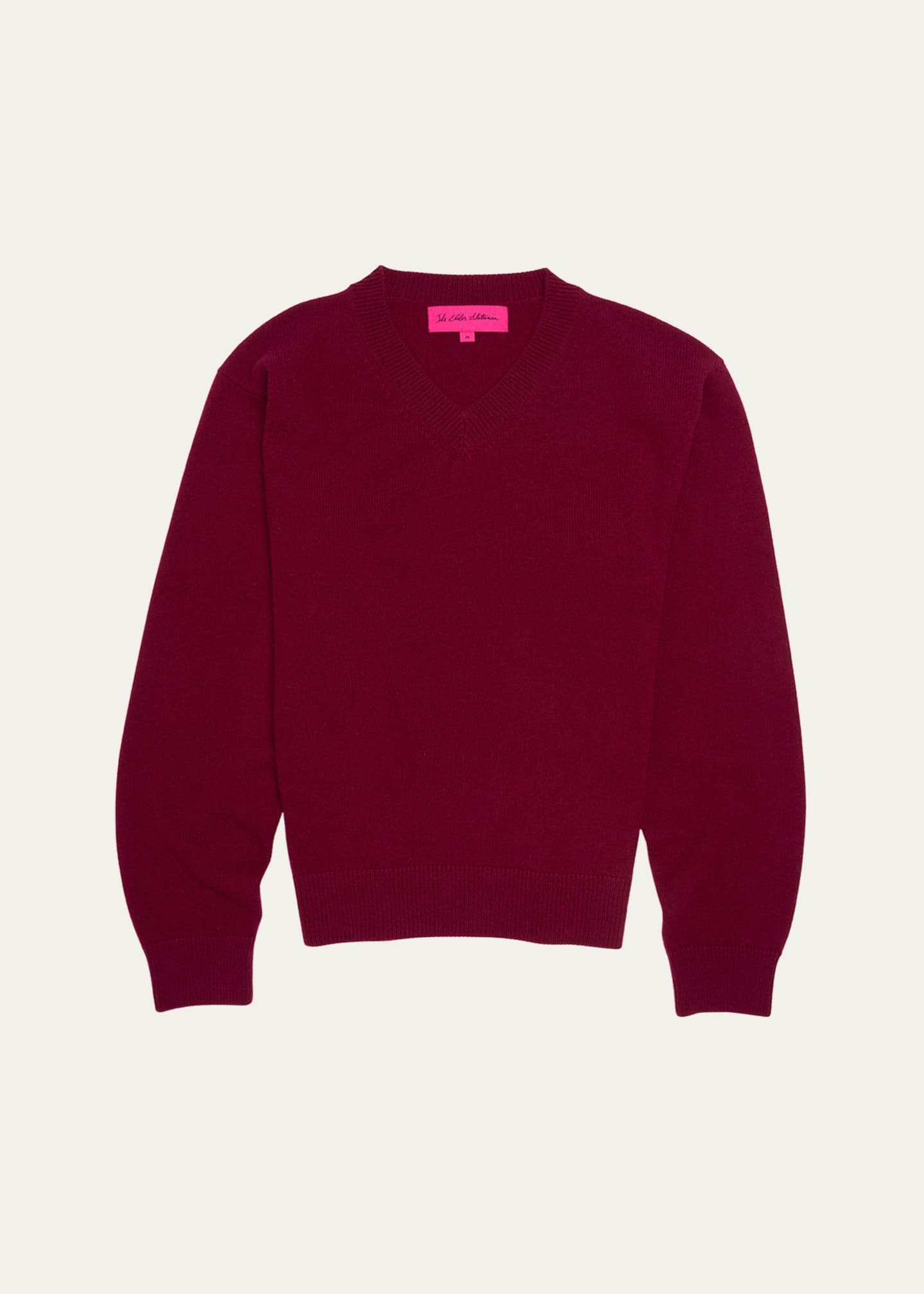 The Elder Statesman Men's Light Cashmere V-Neck Sweater