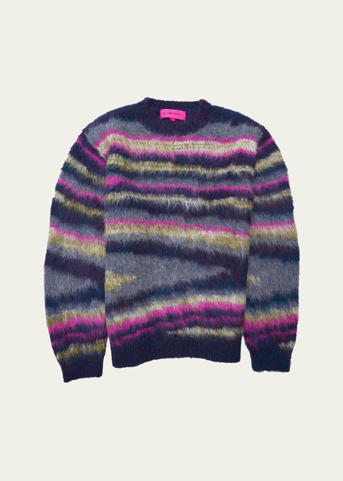 Multicolor shaggy sweater on sale
