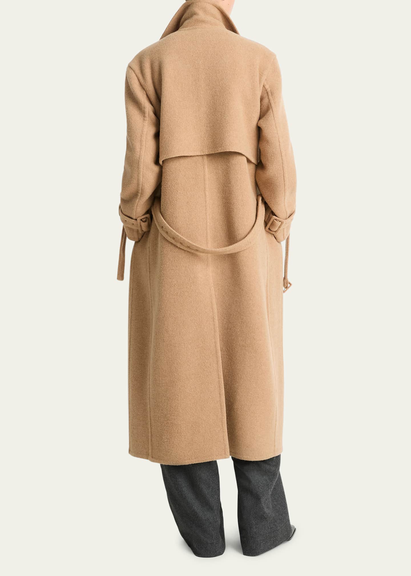 Vince Belted Long Wool Blend Coat Bergdorf Goodman
