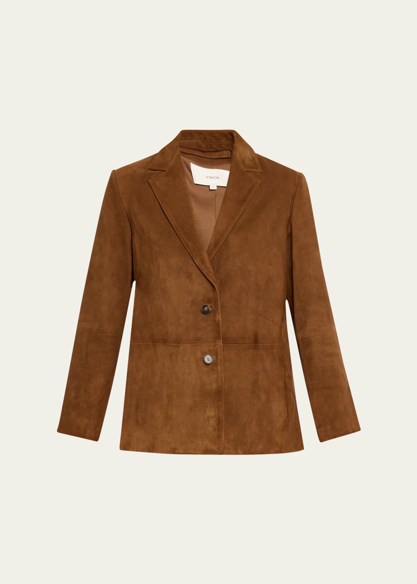 Vince Single Breasted Suede Blazer