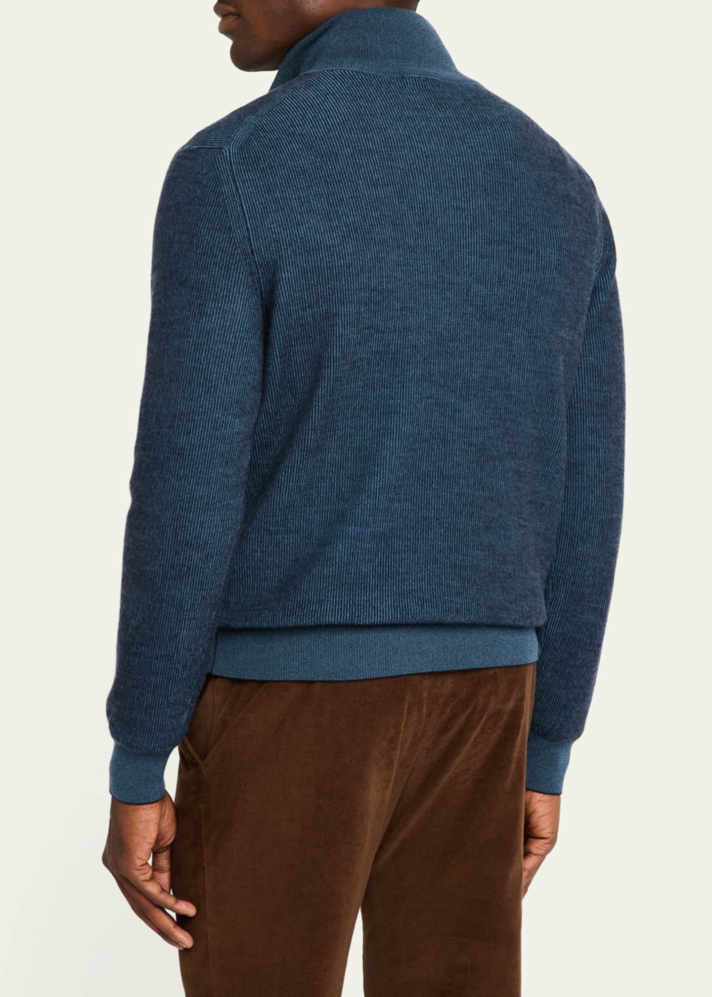 Brioni Men's Cashmere Quarter-Zip Sweater - Bergdorf Goodman