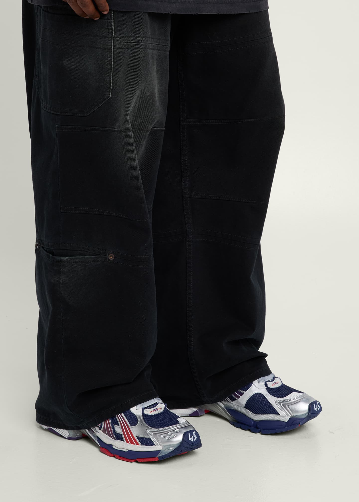 Balenciaga Men's Mesh Runner Sneakers Image 2 of 6