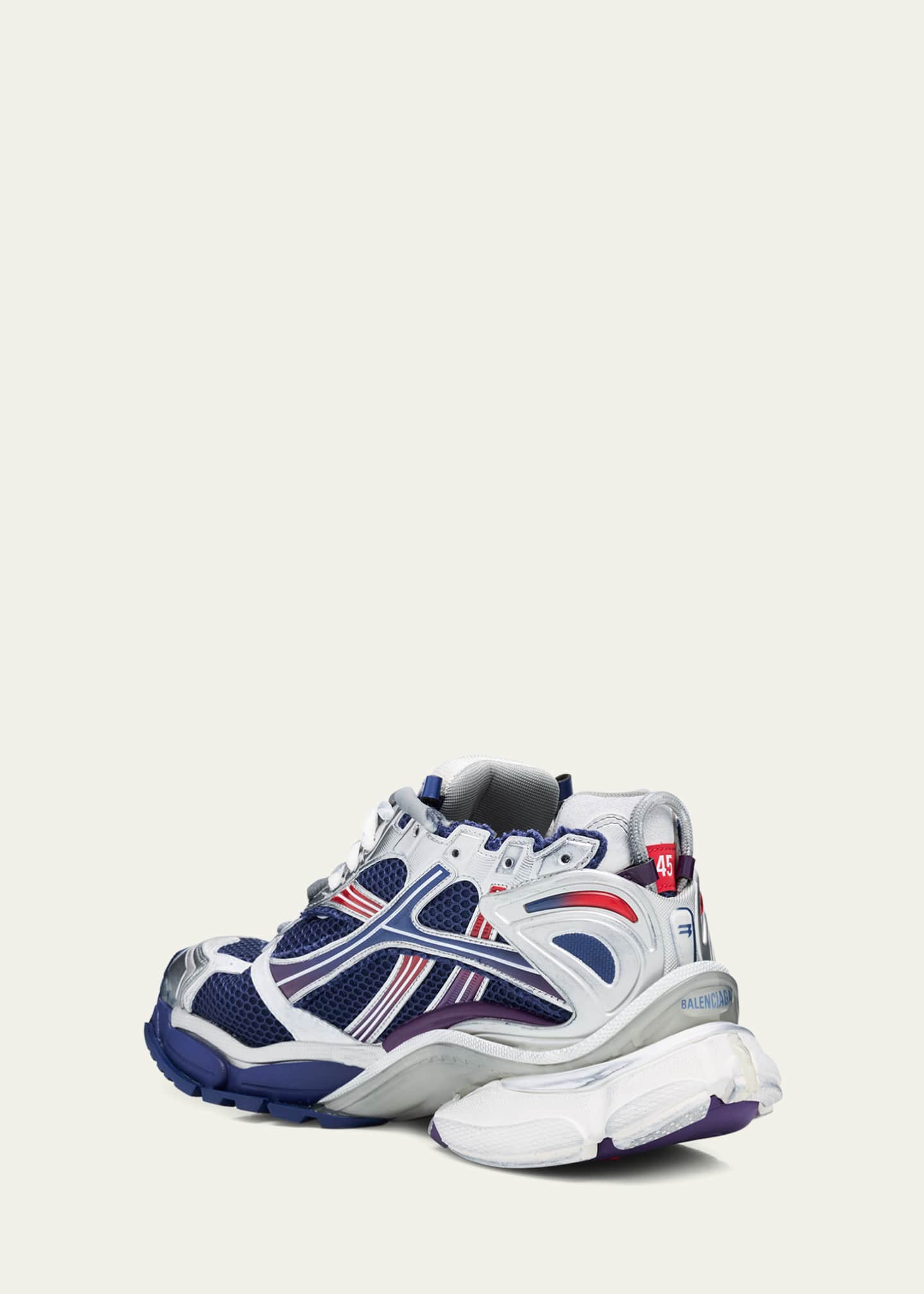 Balenciaga Men's Mesh Runner Sneakers Image 4 of 6