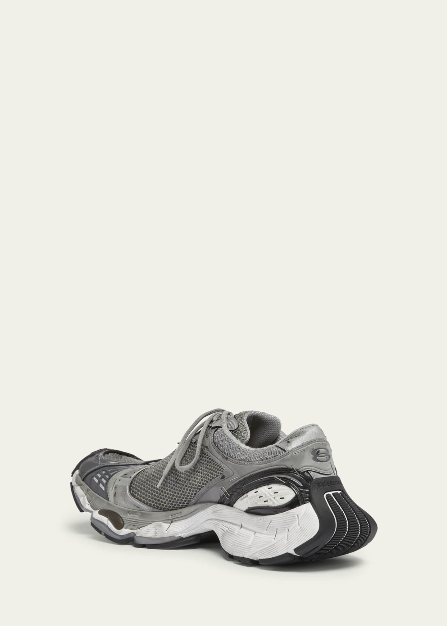 Balenciaga Men's Stapler Mesh Runner Sneakers Image 4 of 5