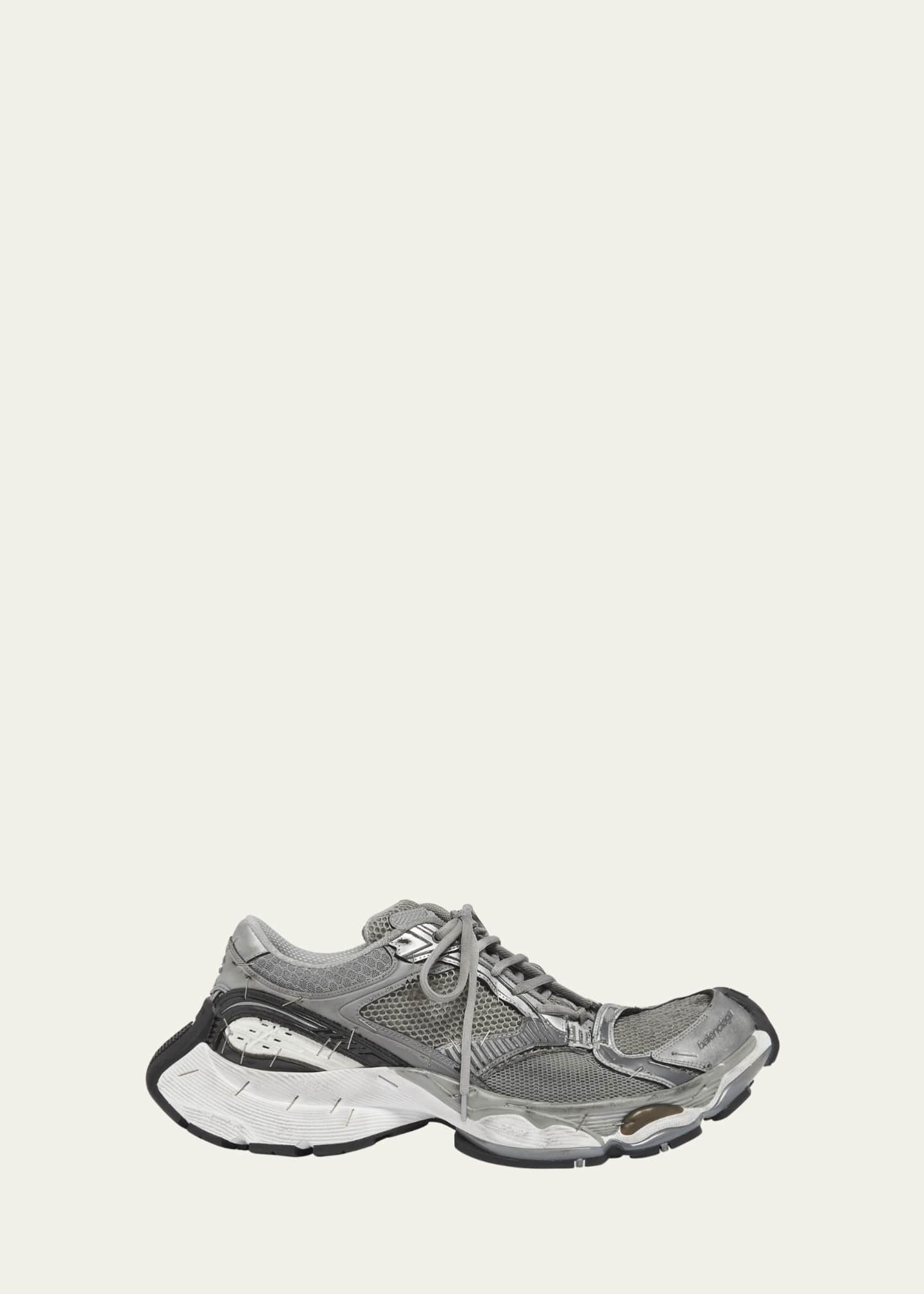 Balenciaga Men's Stapler Mesh Runner Sneakers Image 1 of 5