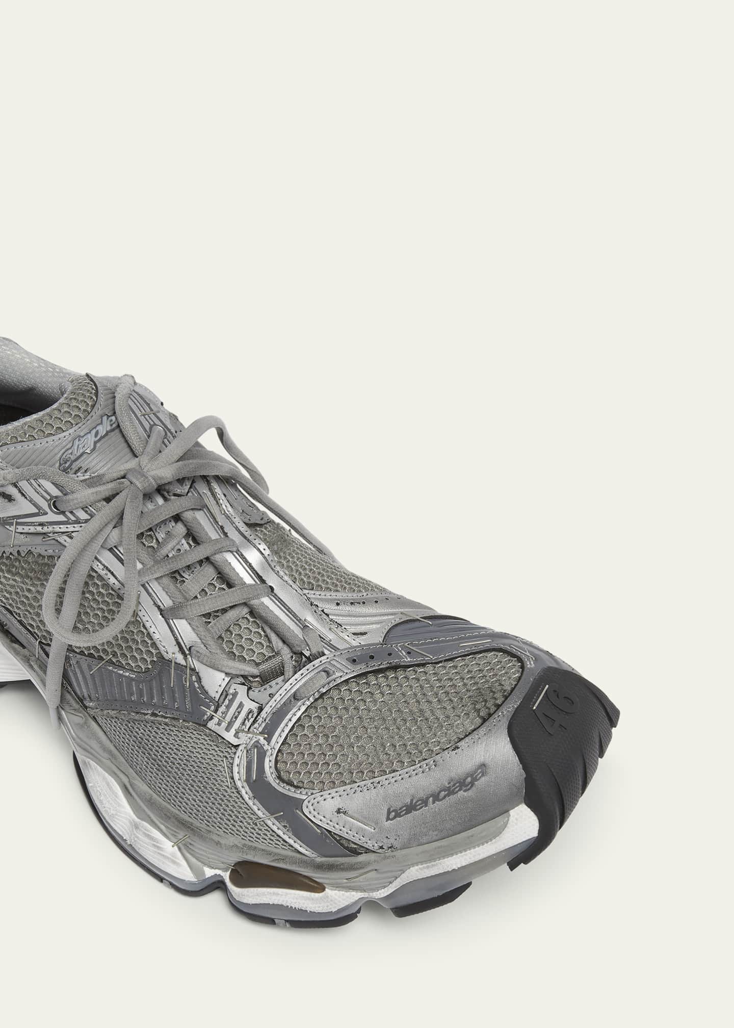 Balenciaga Men's Stapler Mesh Runner Sneakers Image 5 of 5